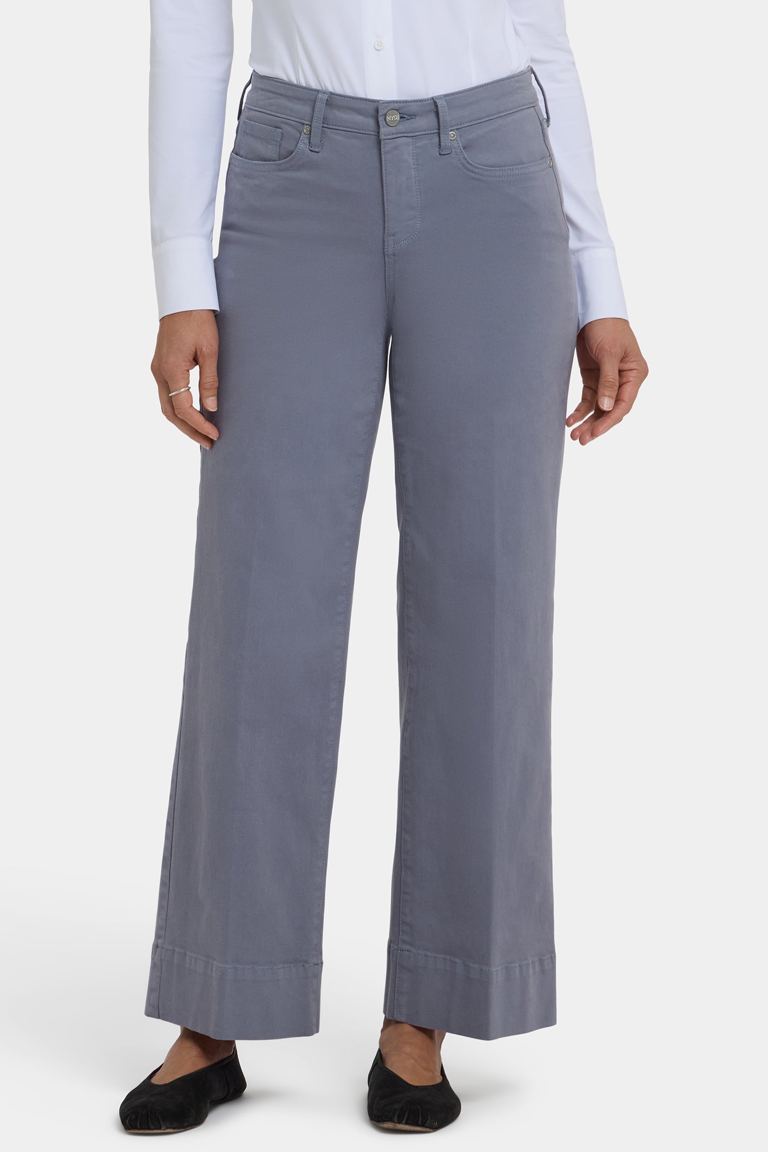 NYDJ Teresa Wide Leg Ankle Jeans With 3