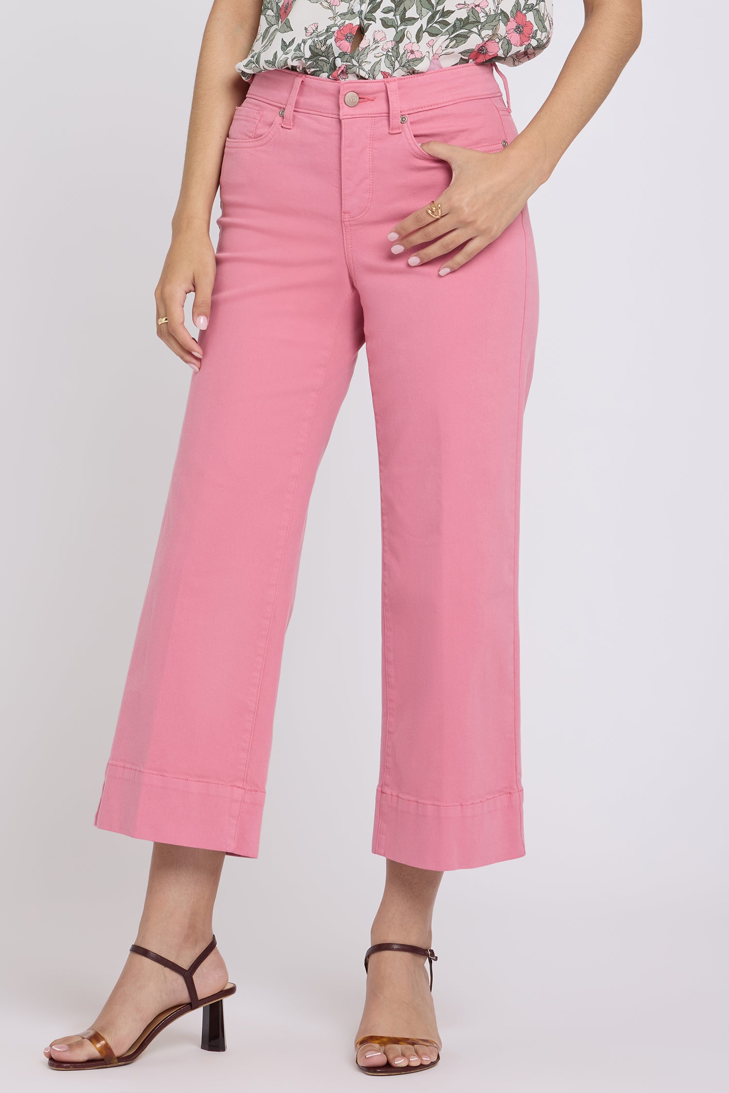 NYDJ Teresa Wide Leg Ankle Jeans With 3