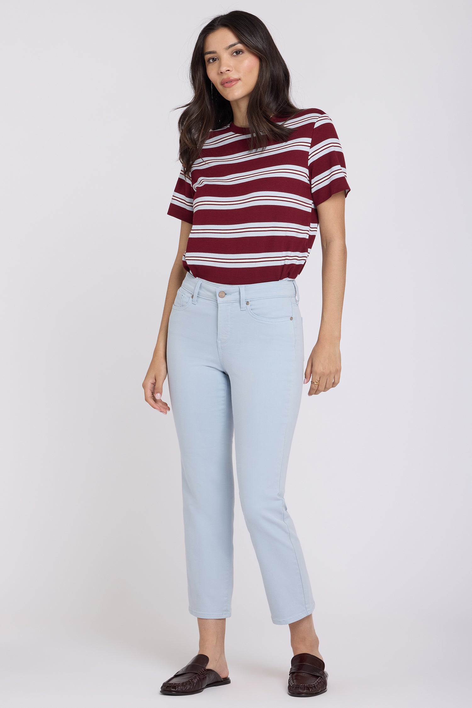 NYDJ Marilyn Straight Ankle Jeans  - Blue Clover