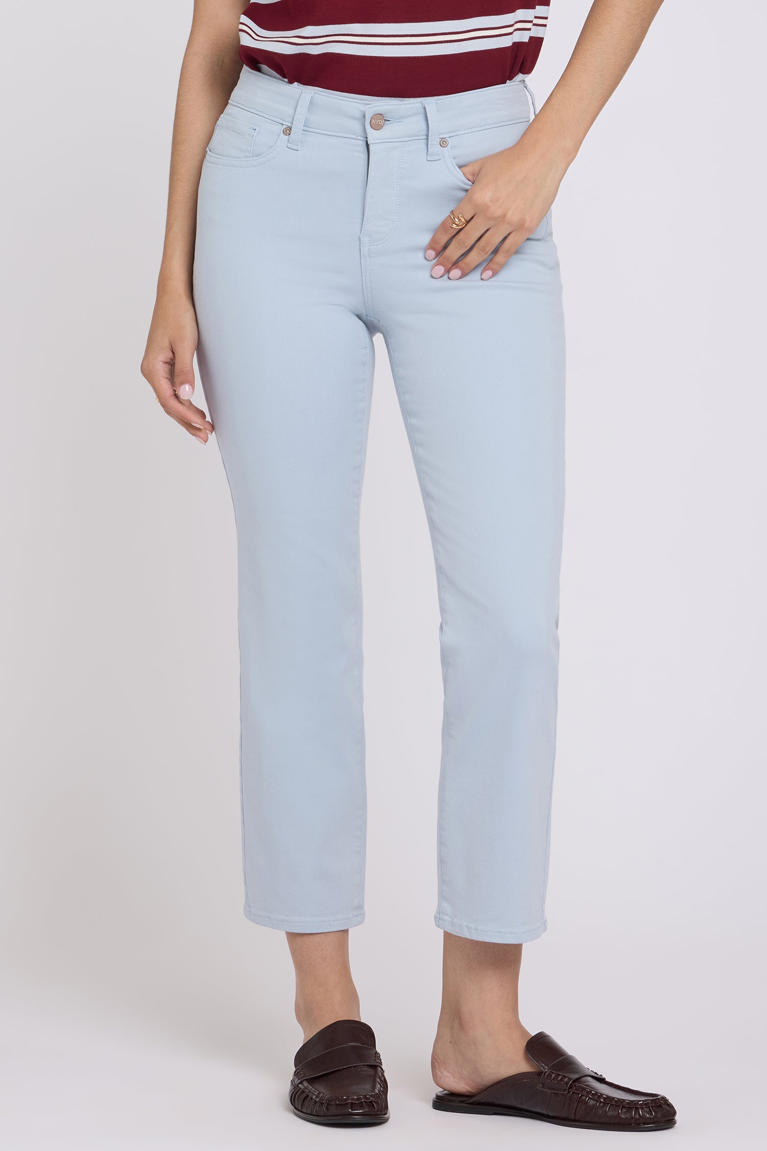 NYDJ Marilyn Straight Ankle Jeans  - Blue Clover