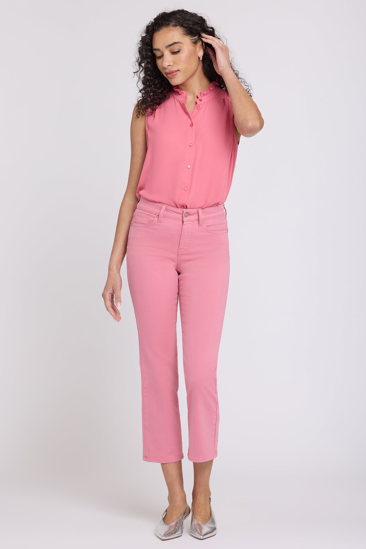 NYDJ Marilyn Straight Ankle Jeans  - Desert Rose