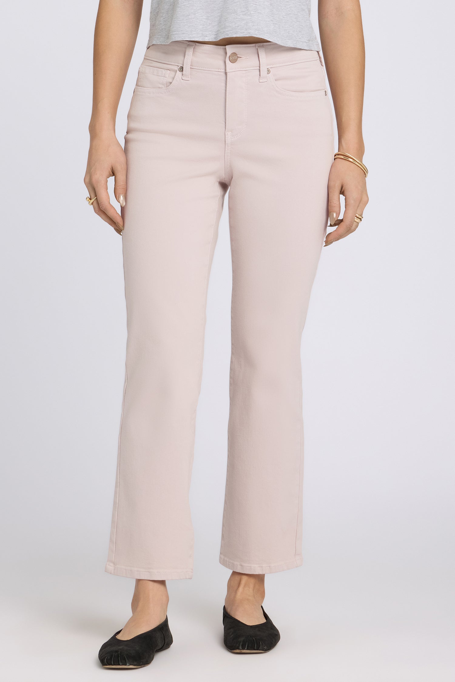 NYDJ Marilyn Straight Ankle Jeans  - Rock Flower