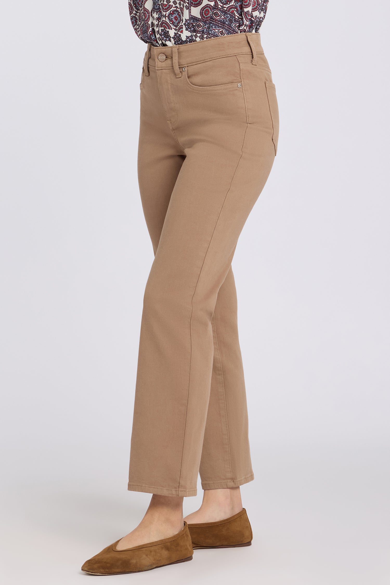 NYDJ Marilyn Straight Ankle Jeans  - Toasted Coconut