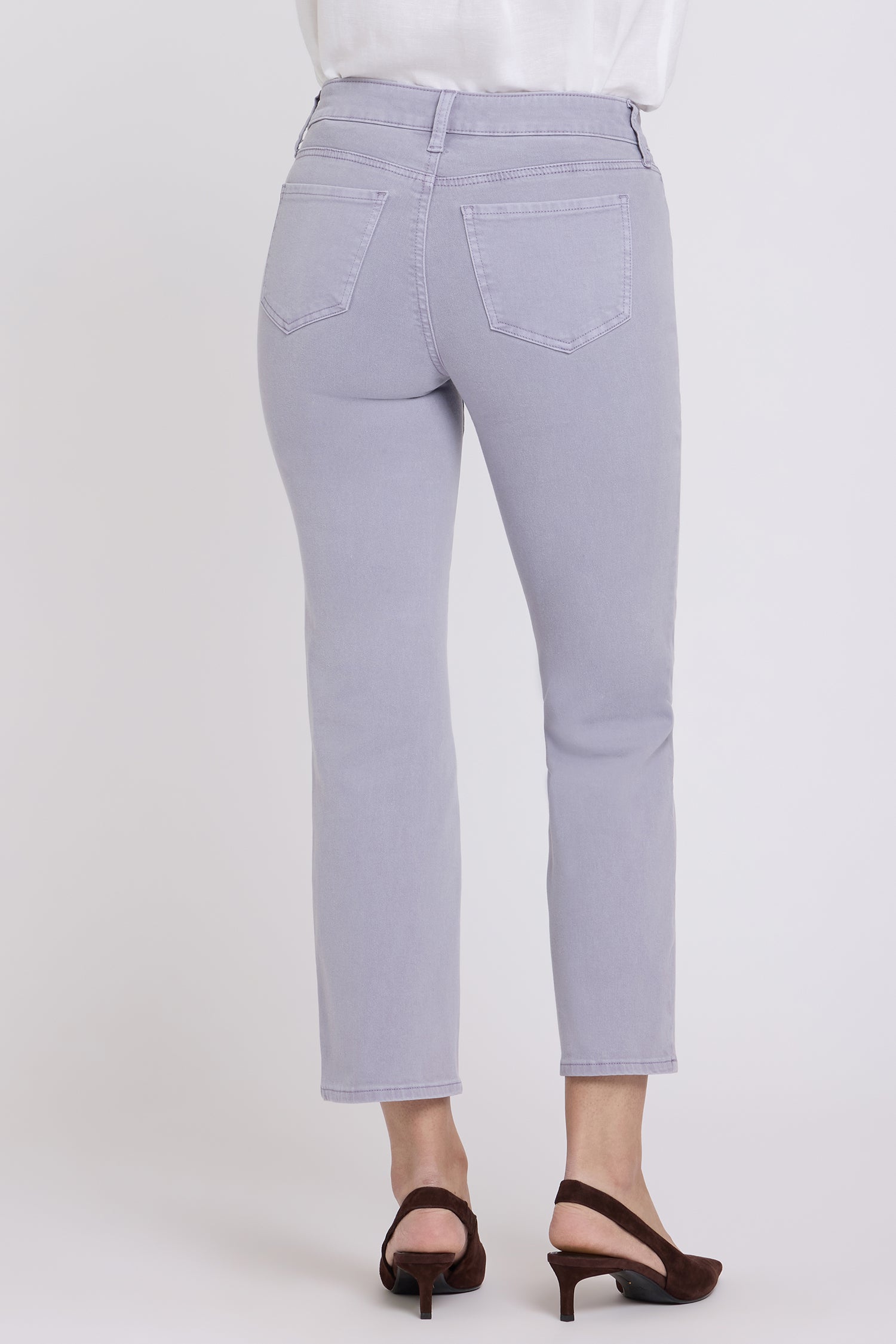 NYDJ Marilyn Straight Ankle Jeans  - Vintage Lavender