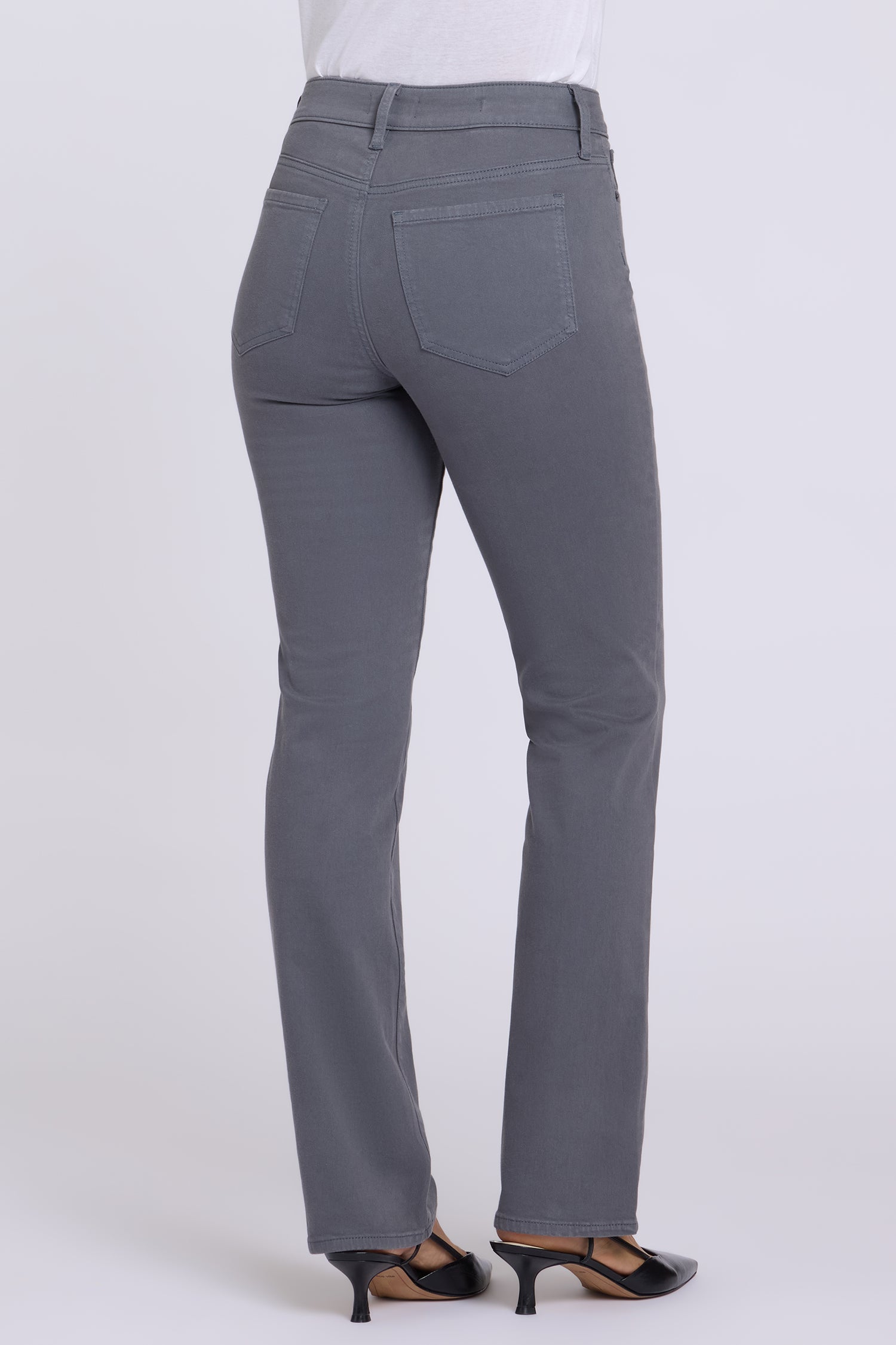 NYDJ Marilyn Straight Jeans In Tall With 34" Inseam - Vintage Charcoal