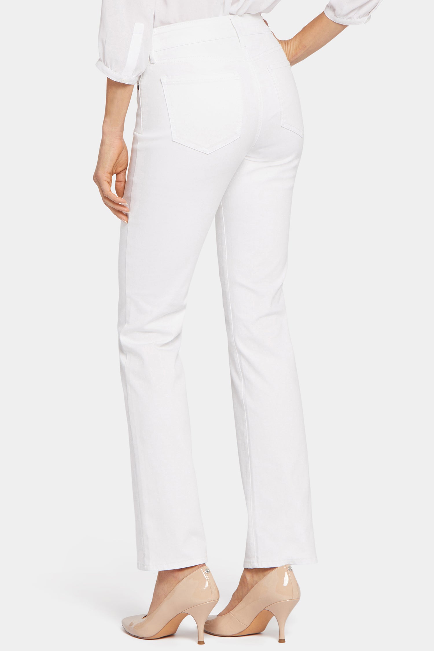 NYDJ Marilyn Straight Jeans  - Optic White
