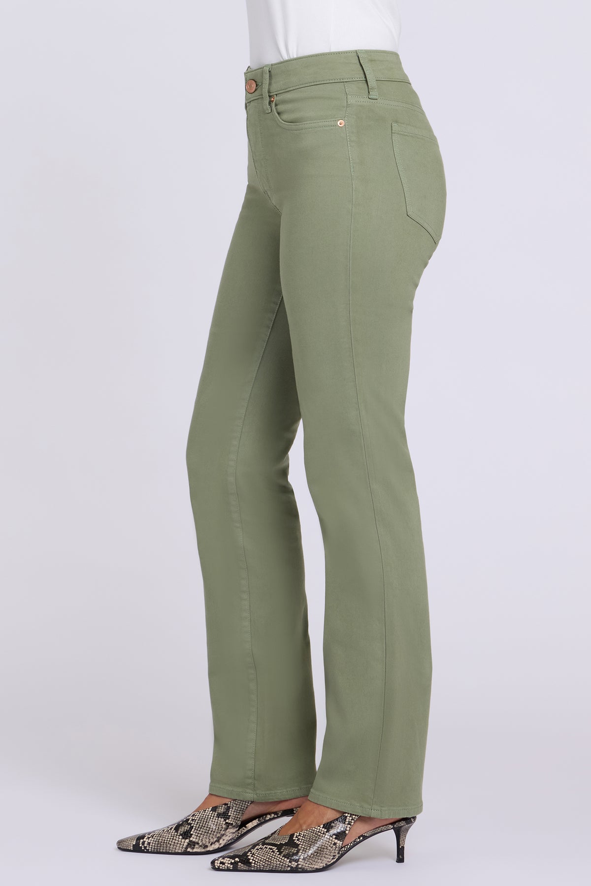 NYDJ Marilyn Straight Jeans  - Artichoke