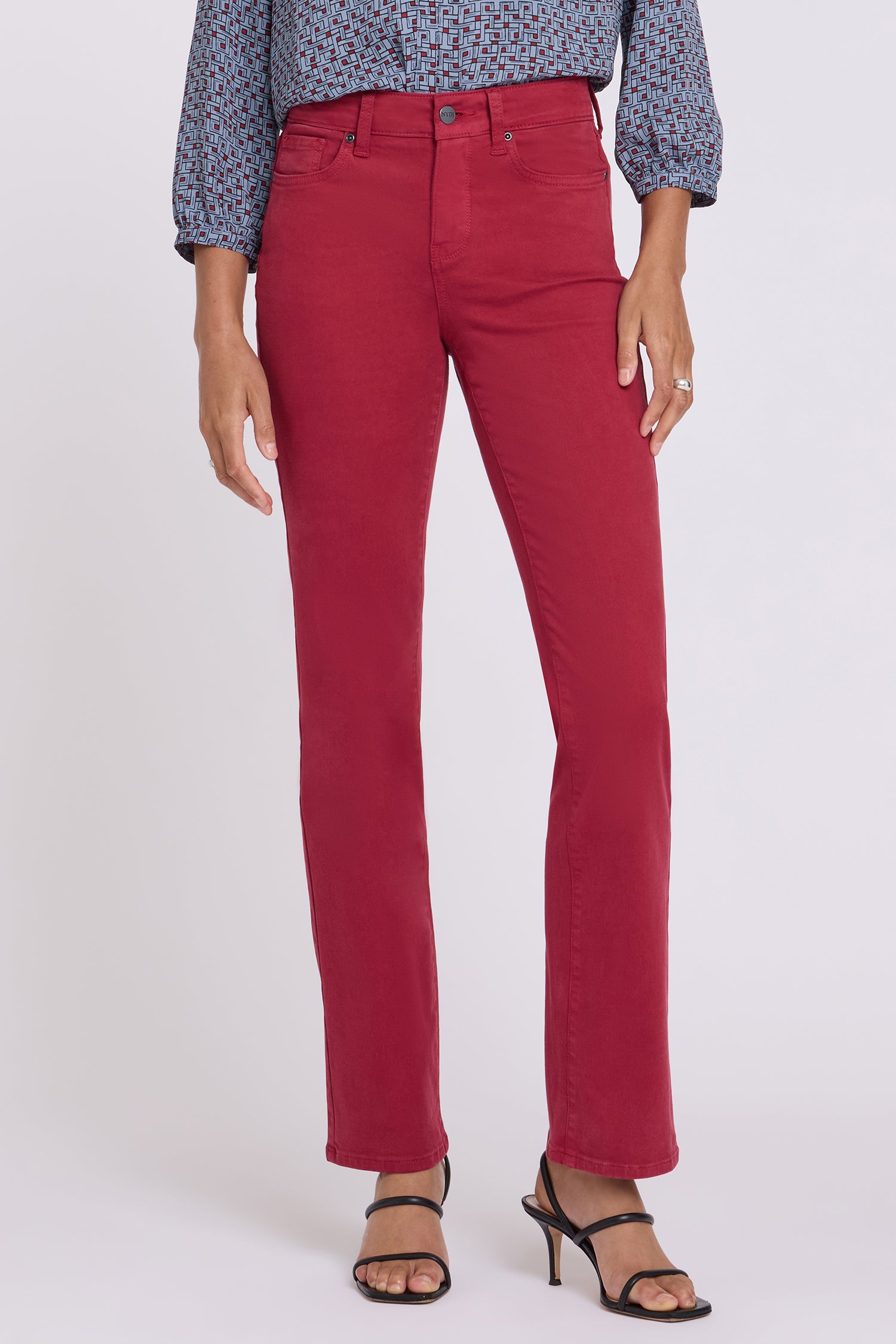NYDJ Marilyn Straight Jeans  - Beaujolais
