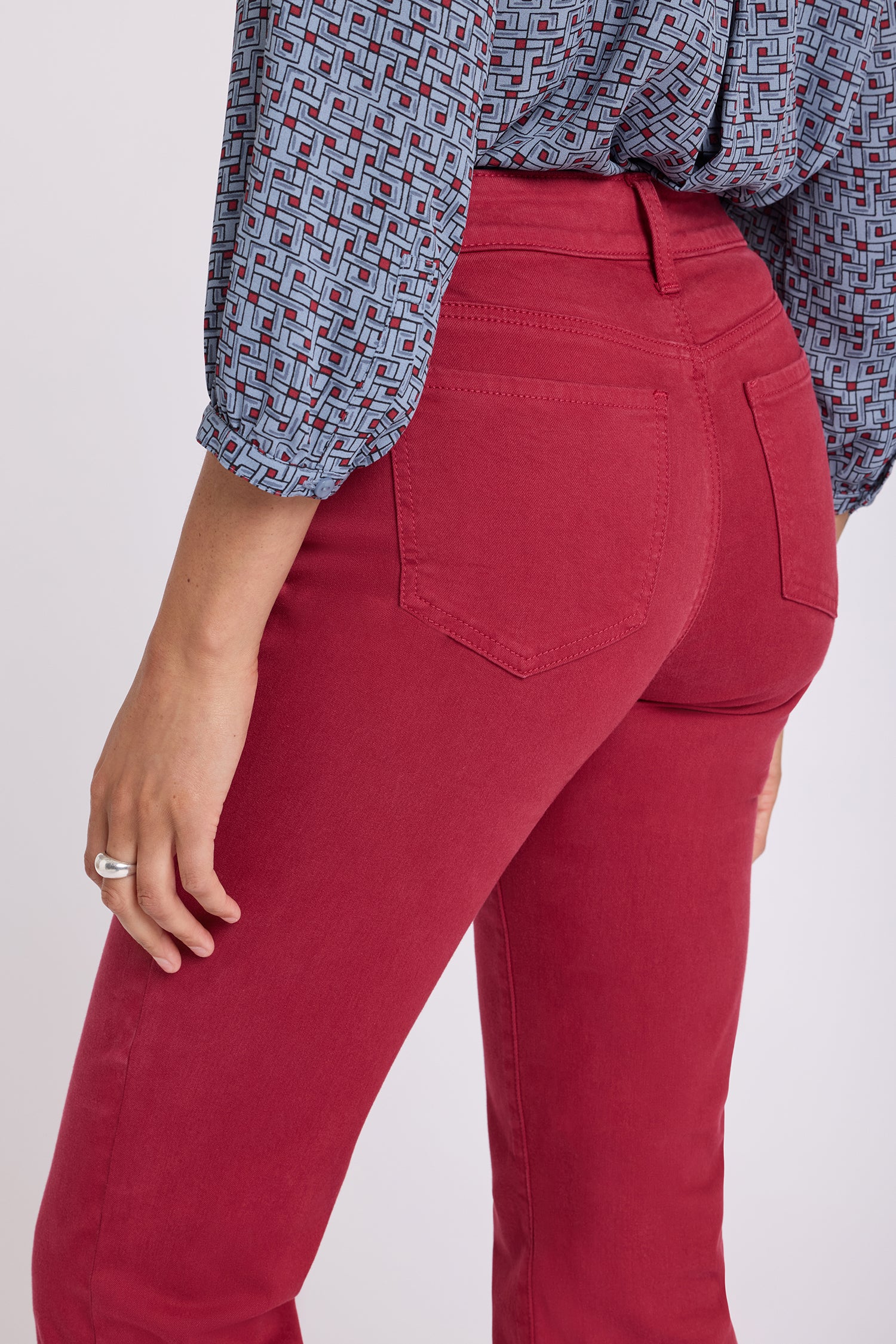 NYDJ Marilyn Straight Jeans  - Beaujolais