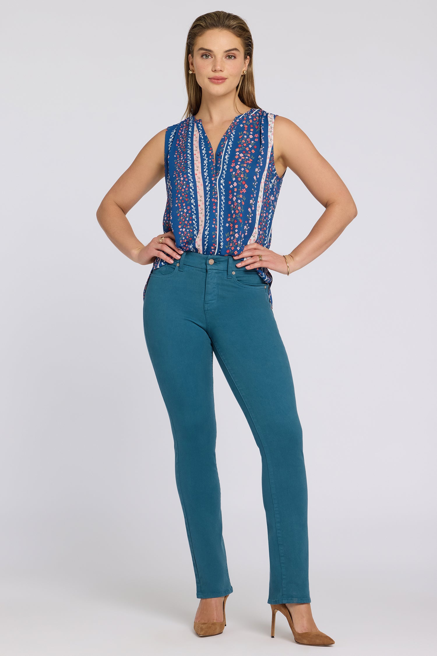 NYDJ Waist-Match™ Marilyn Straight Jeans  - Blue Lake