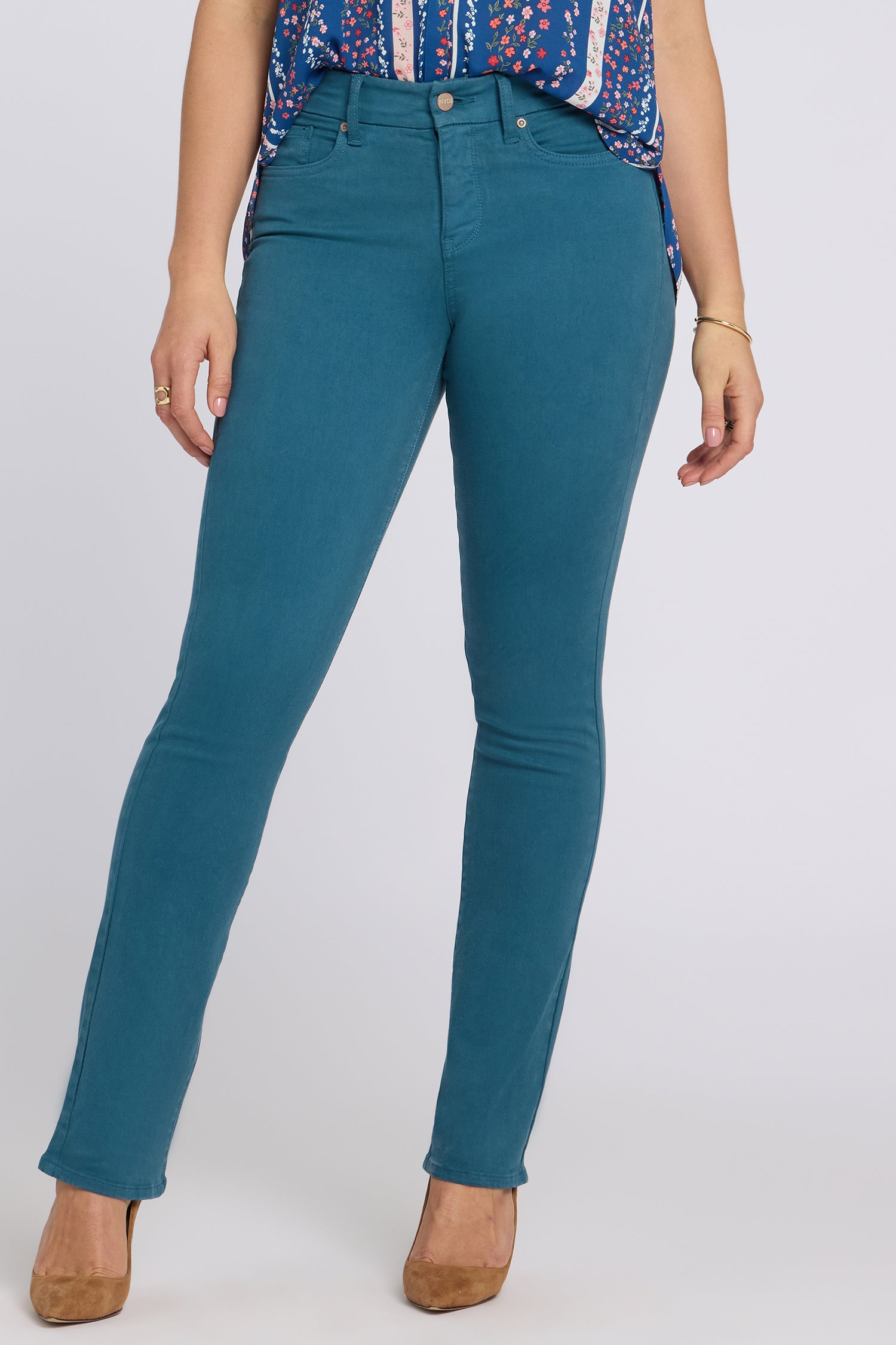 NYDJ Waist-Match™ Marilyn Straight Jeans  - Blue Lake