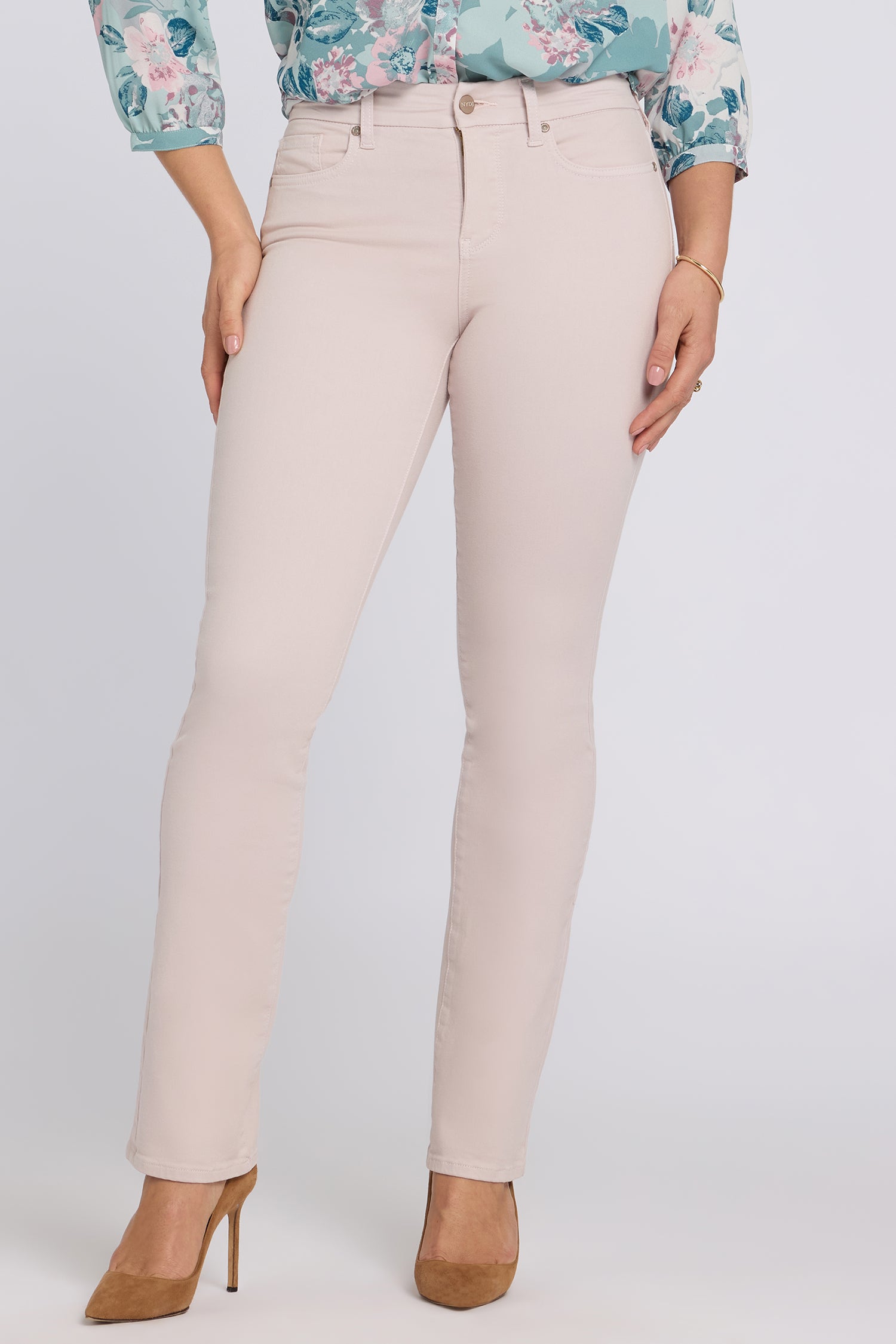 NYDJ Waist-Match™ Marilyn Straight Jeans  - Rock Flower