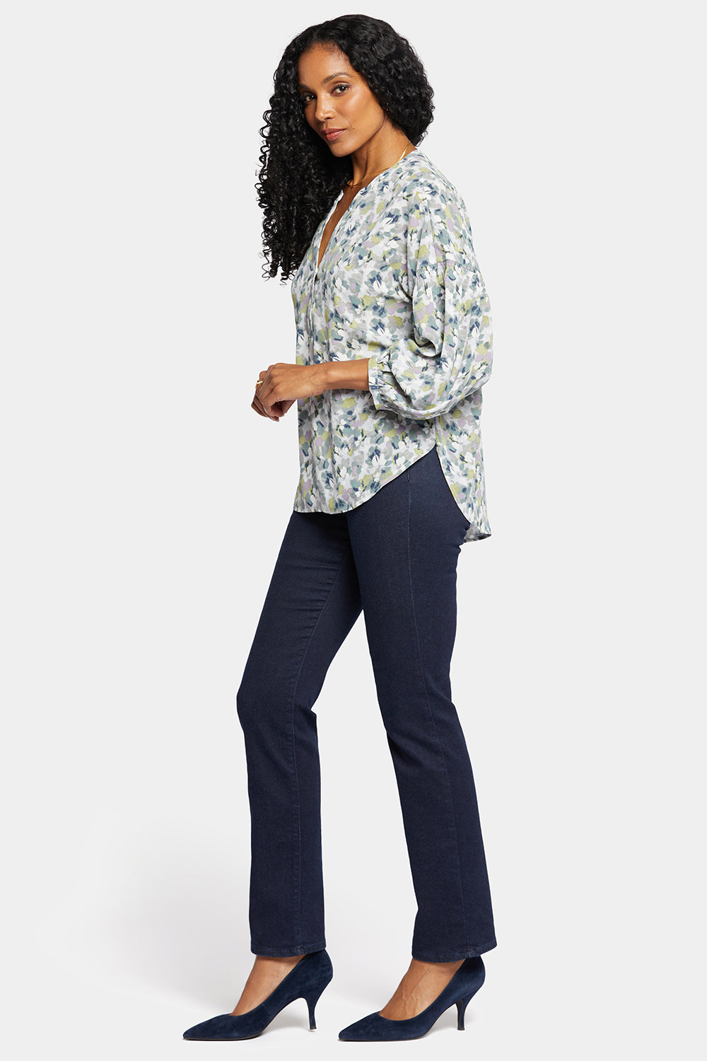 NYDJ Paulina Peasant Blouse  - Bloomington