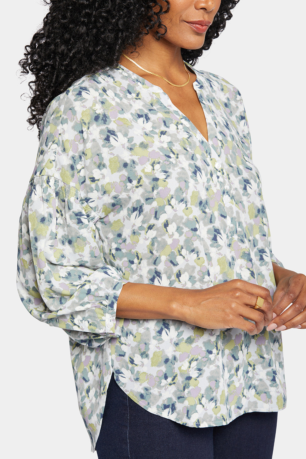 NYDJ Paulina Peasant Blouse  - Bloomington