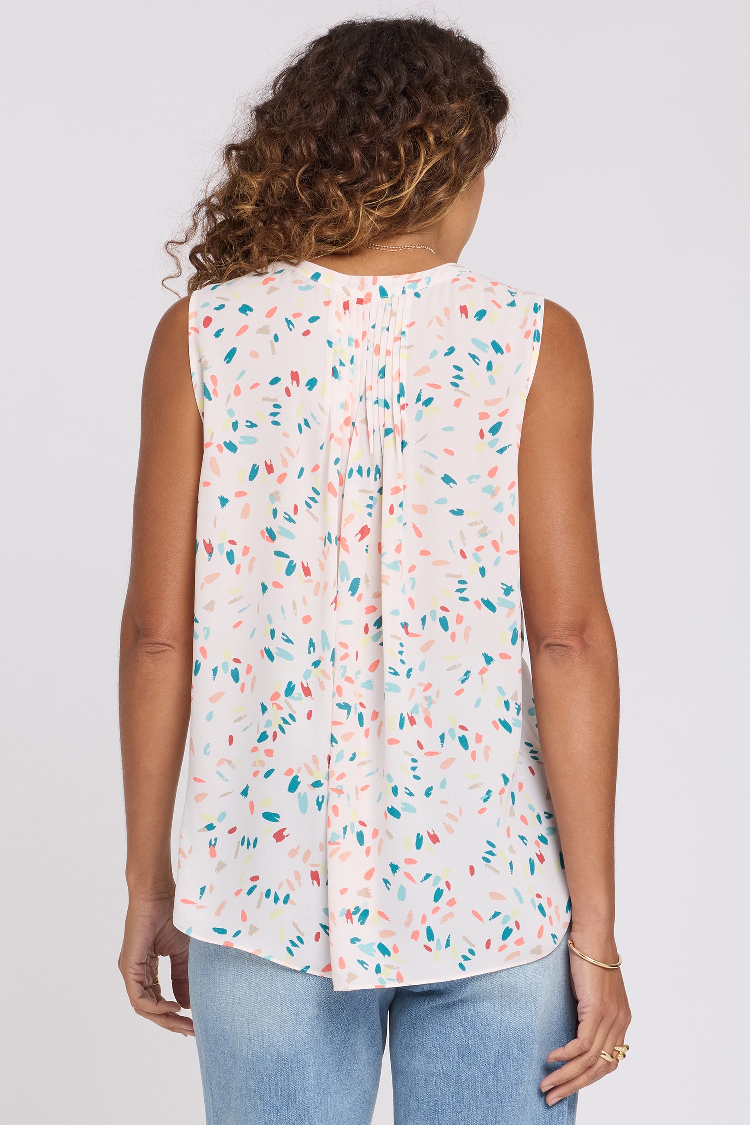 NYDJ Sleeveless Pintuck Blouse  - Jubilee