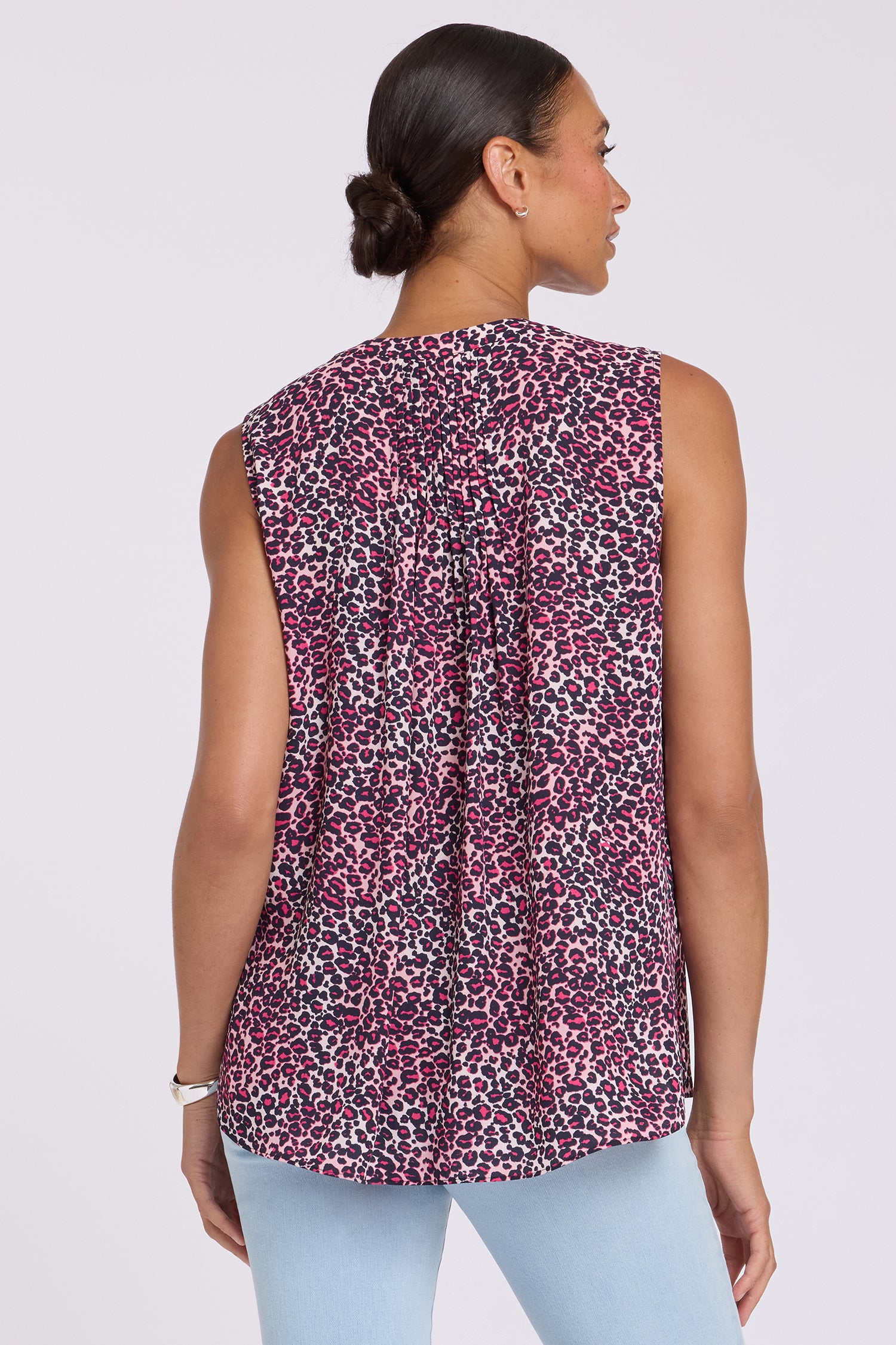 NYDJ Sleeveless Pintuck Blouse  - Catarina
