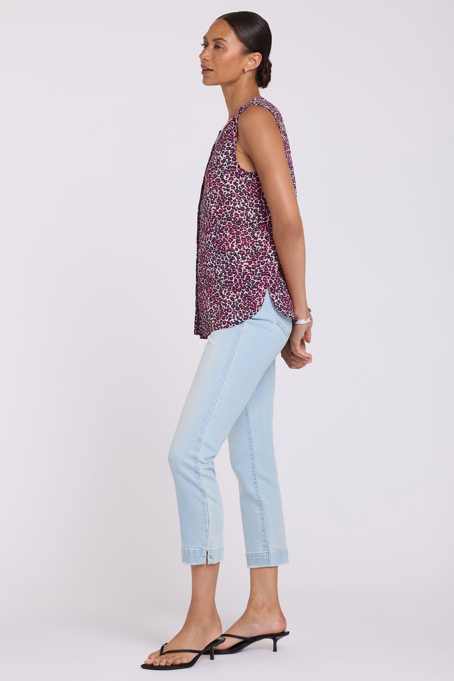NYDJ Sleeveless Pintuck Blouse  - Catarina