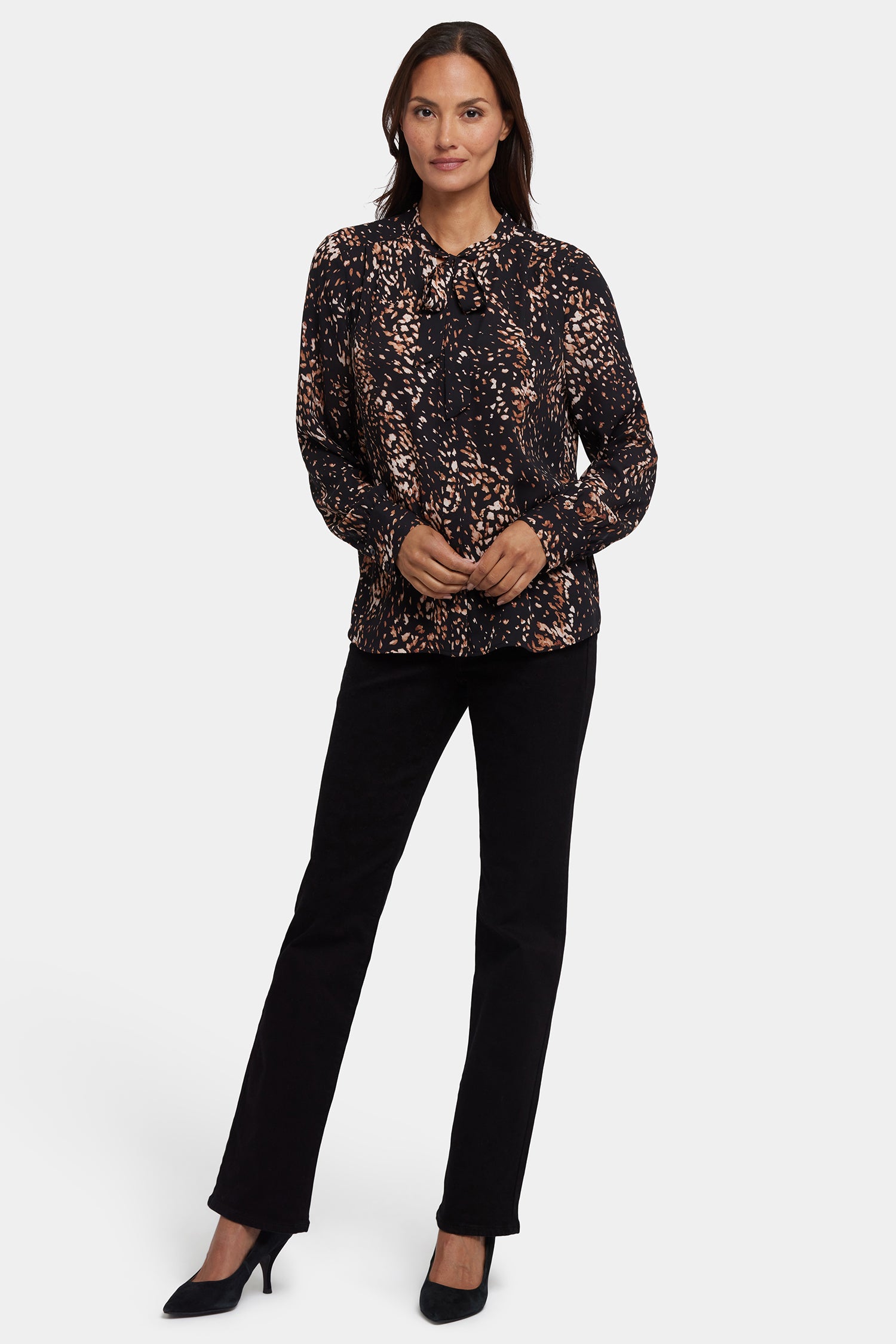 NYDJ Tie-Neck Blouse  - Le Montclair