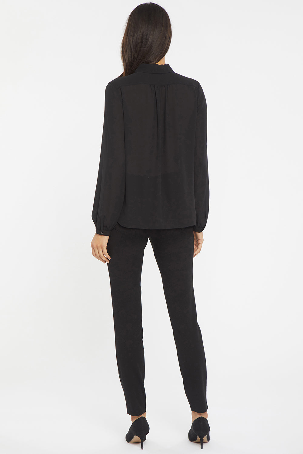 NYDJ Modern Blouse  - Black