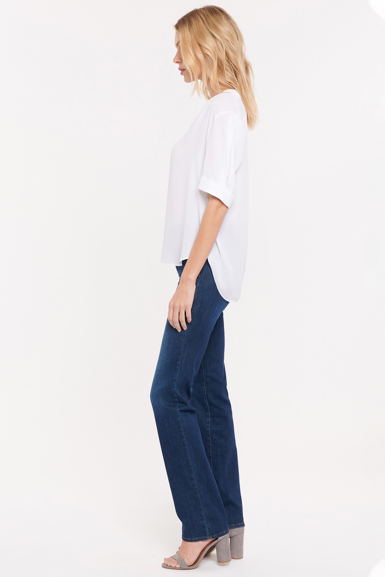 NYDJ Charming Top  - Optic White