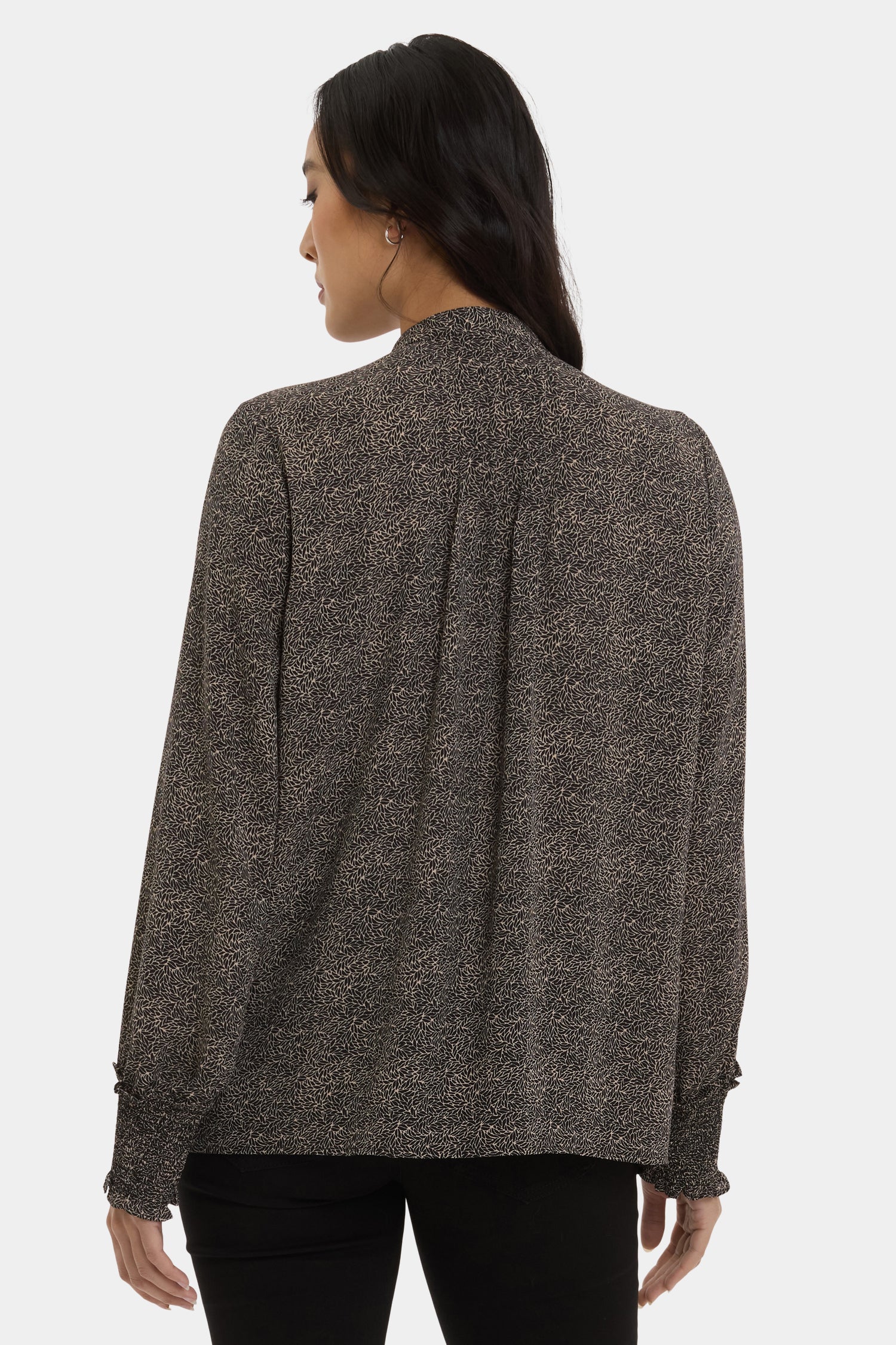 NYDJ Pleated Peasant Blouse  - Meadowlark