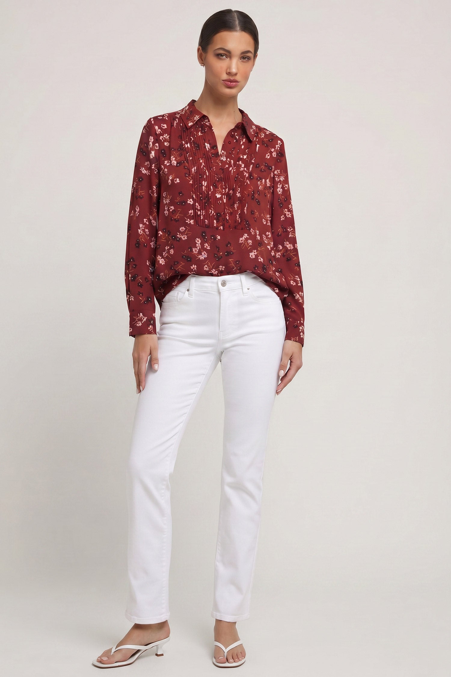 NYDJ Tuxedo Blouse  - Bienvenue