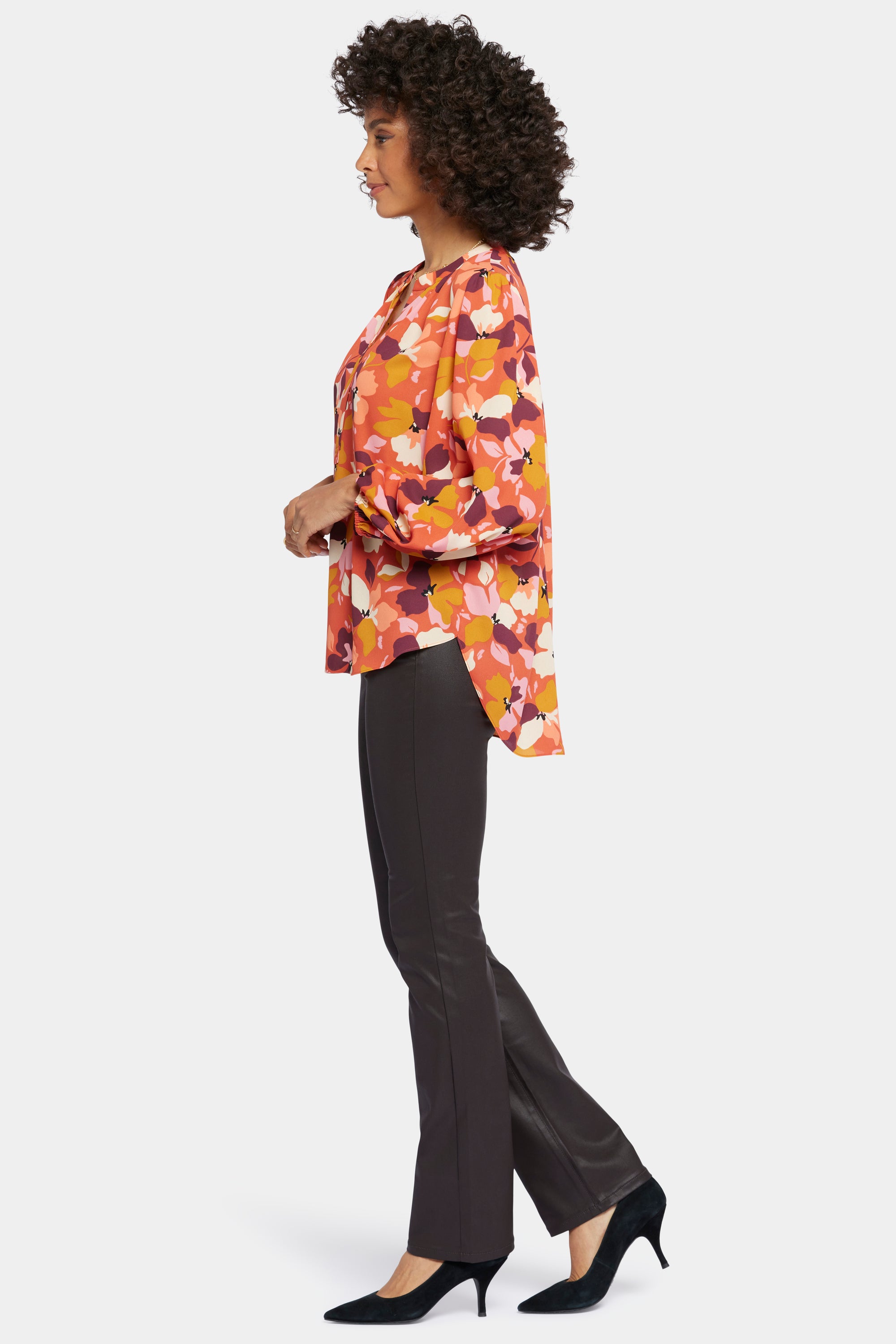 NYDJ Puff Sleeve Popover Top  - Gingervale
