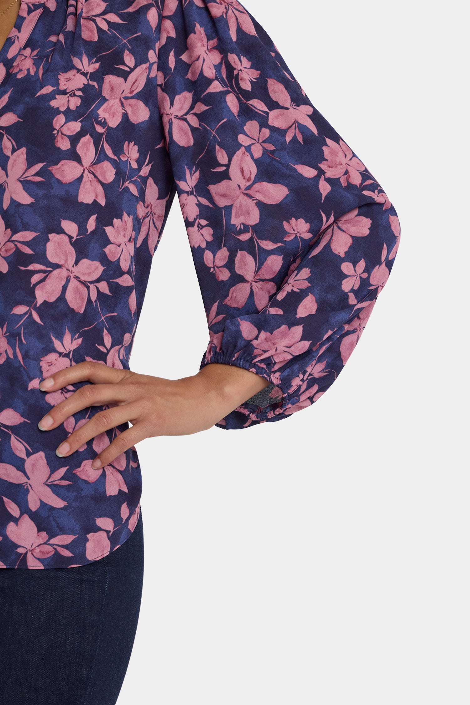 NYDJ Puff Sleeved Popover Top  - Felicita