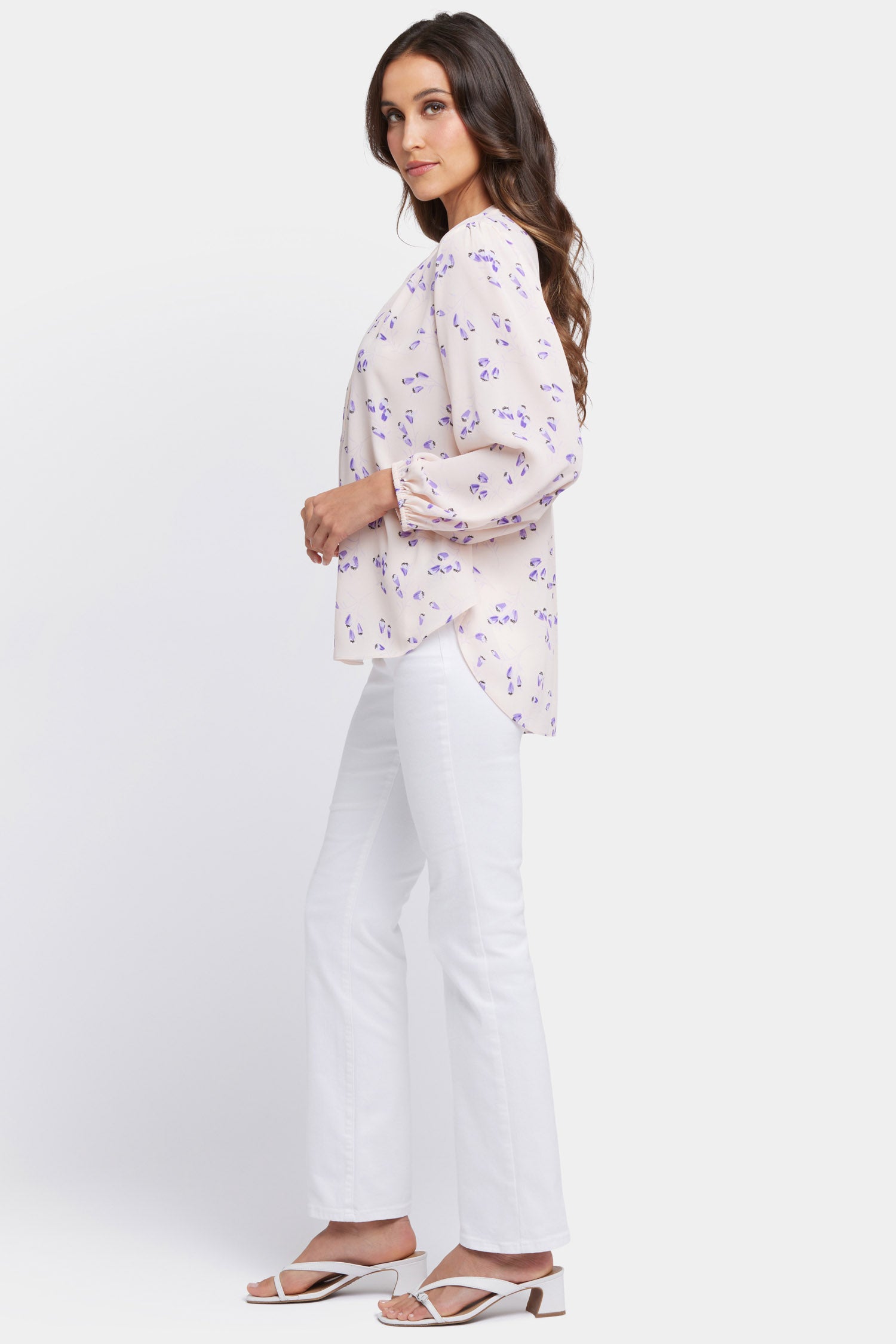 NYDJ Puff Sleeved Popover Top  - Serra de Mar