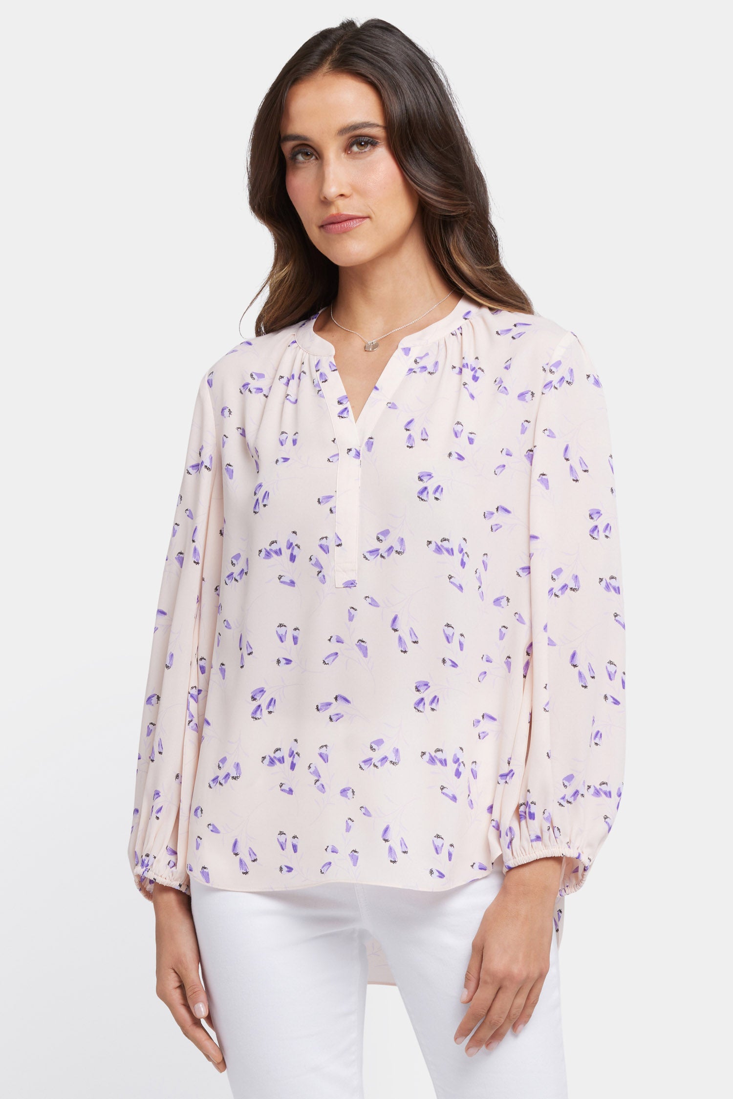 NYDJ Puff Sleeved Popover Top  - Serra de Mar