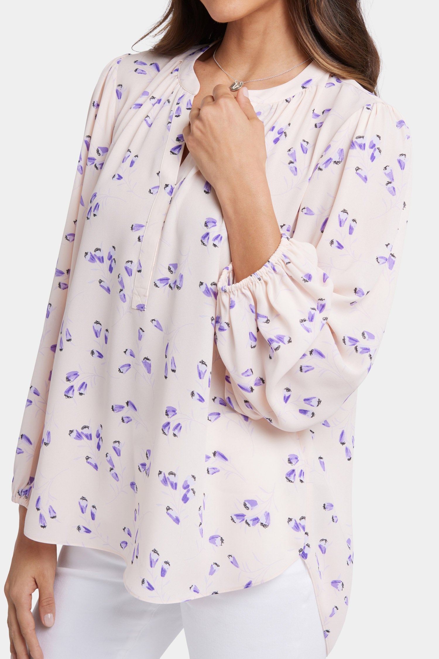 NYDJ Puff Sleeved Popover Top  - Serra de Mar