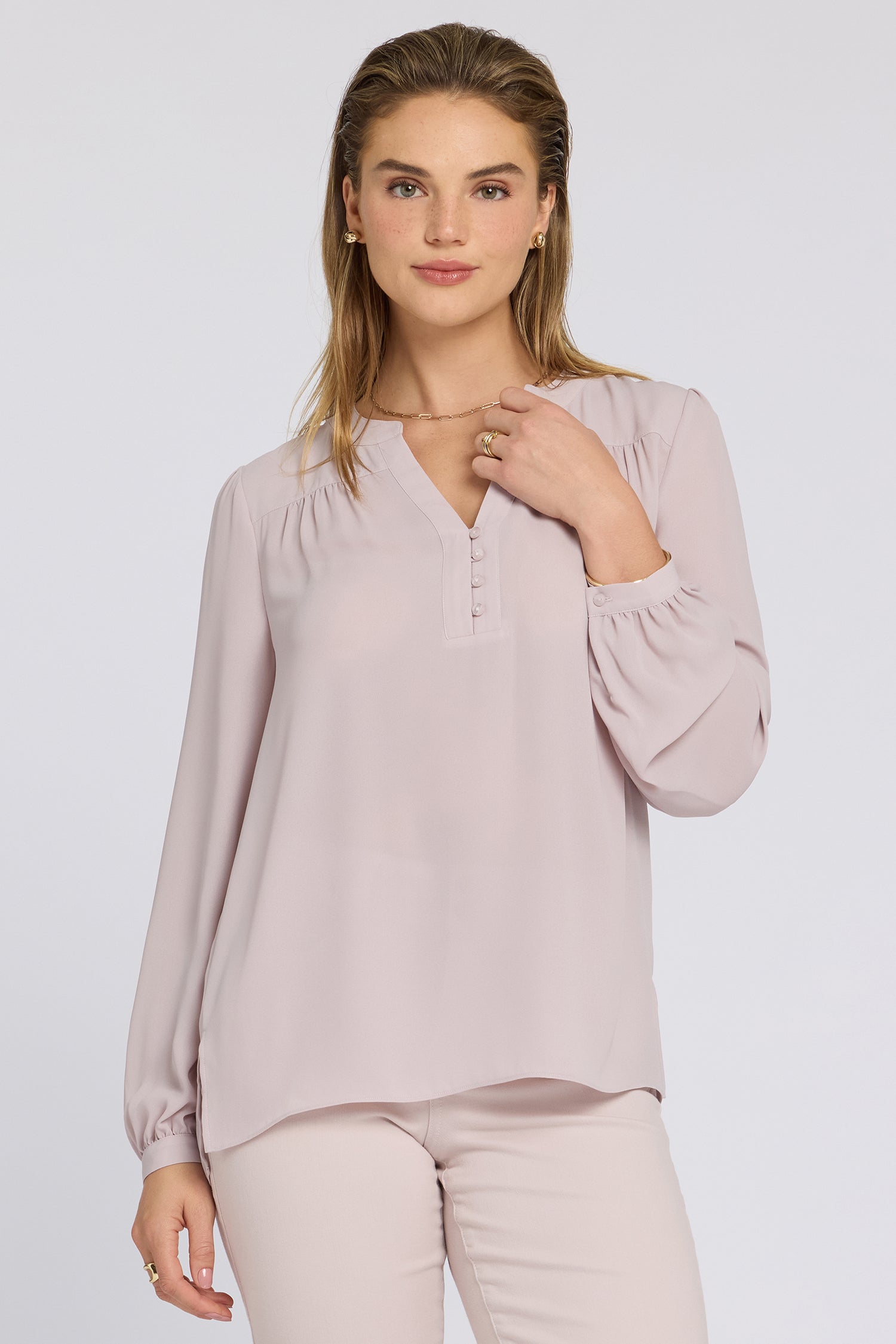 NYDJ Trinity Blouse  - Rock Flower