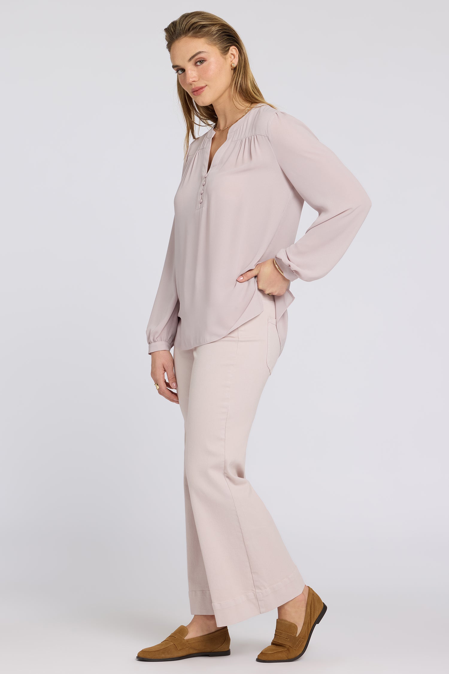 NYDJ Trinity Blouse  - Rock Flower