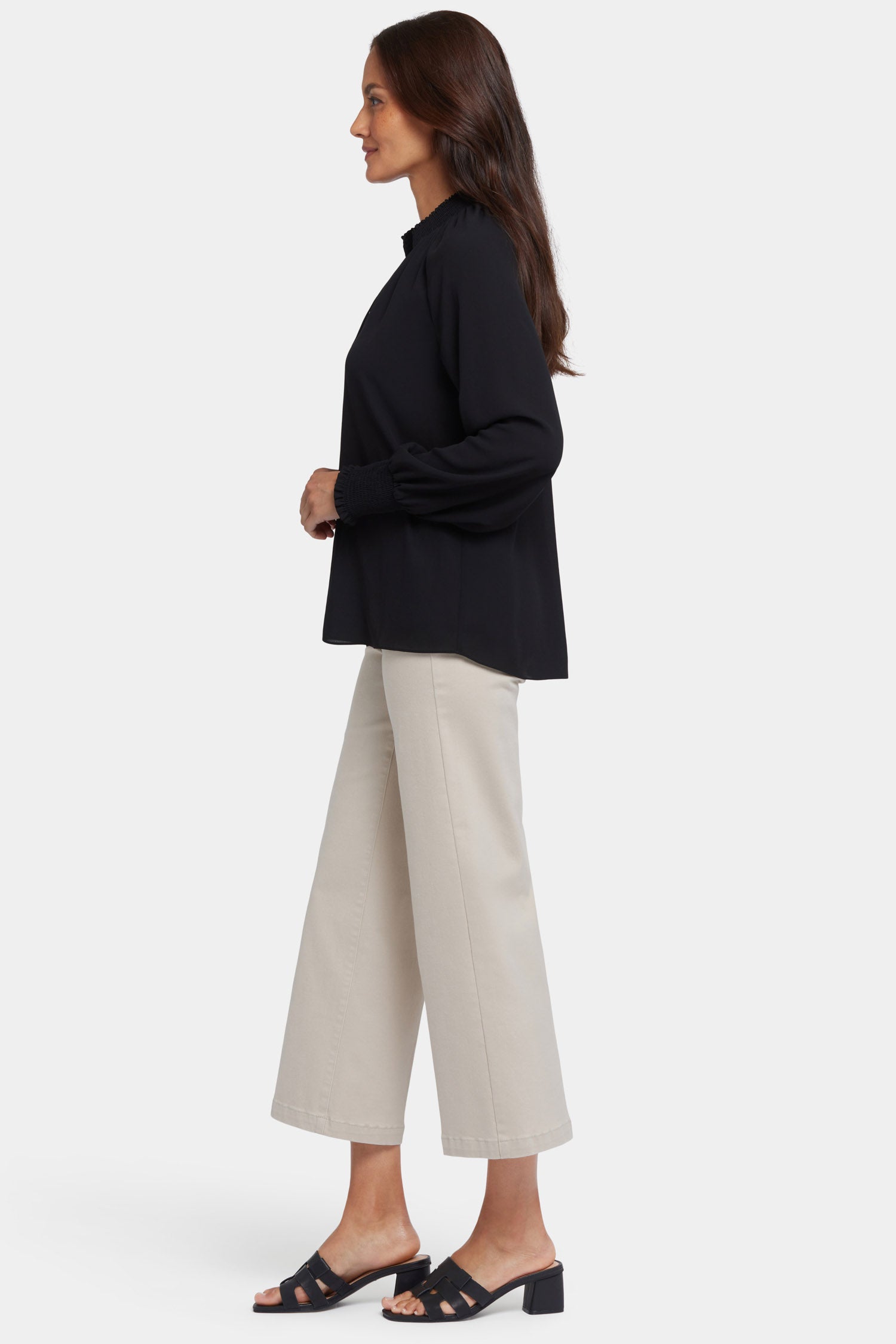 NYDJ Gemma Blouse  - Black