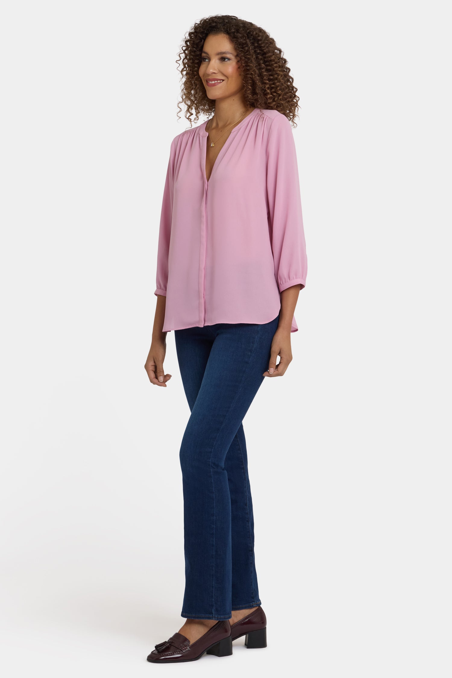 NYDJ Pintuck Blouse  - Ballet