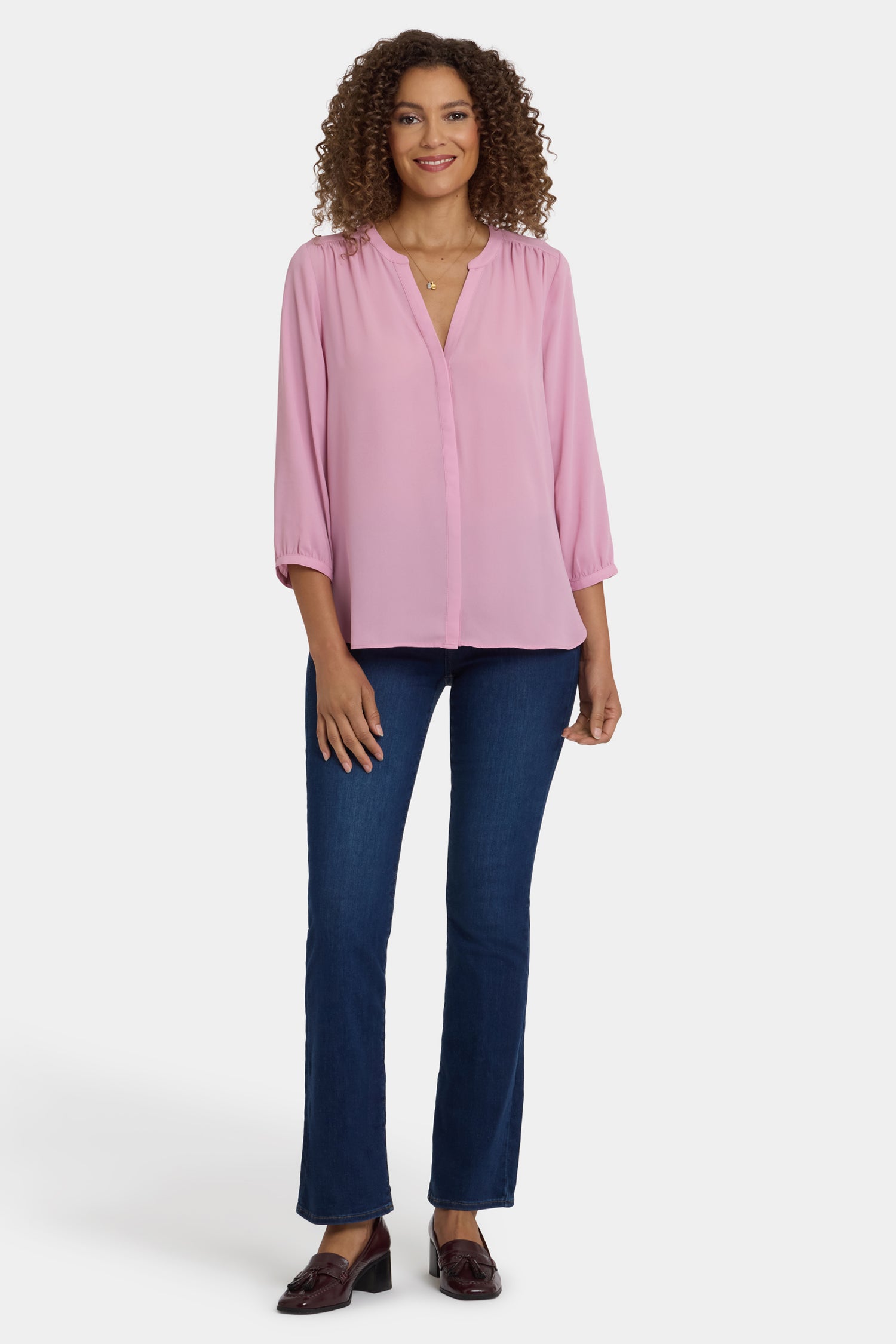 NYDJ Pintuck Blouse  - Ballet