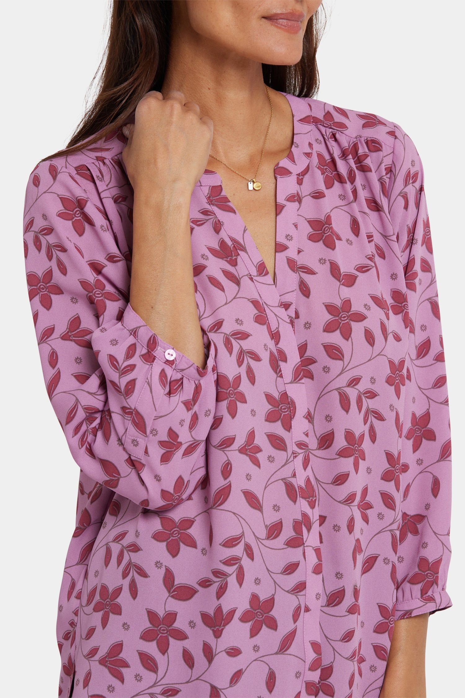 NYDJ Pintuck Blouse  - Chaillot