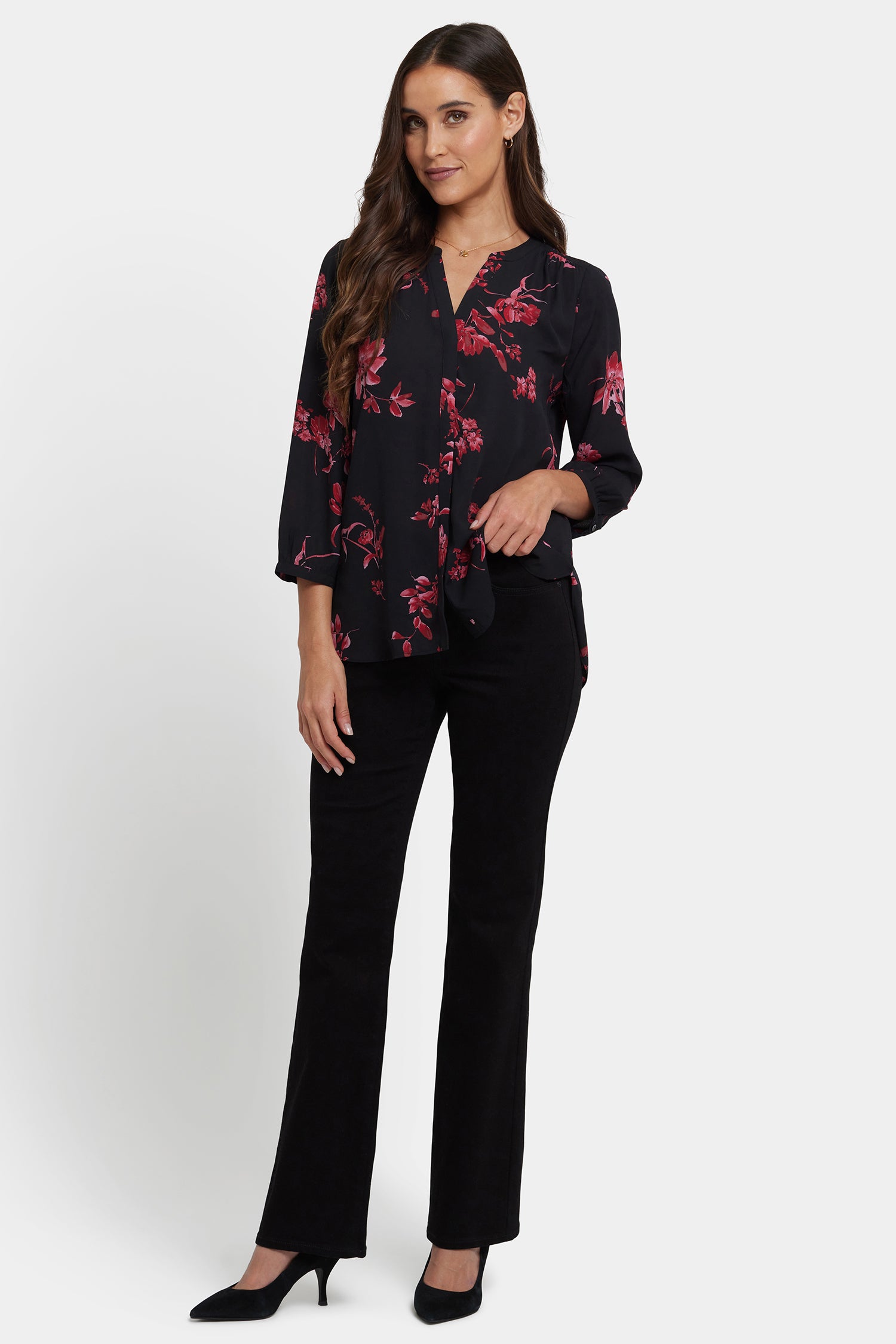 NYDJ Pintuck Blouse  - Vivienne