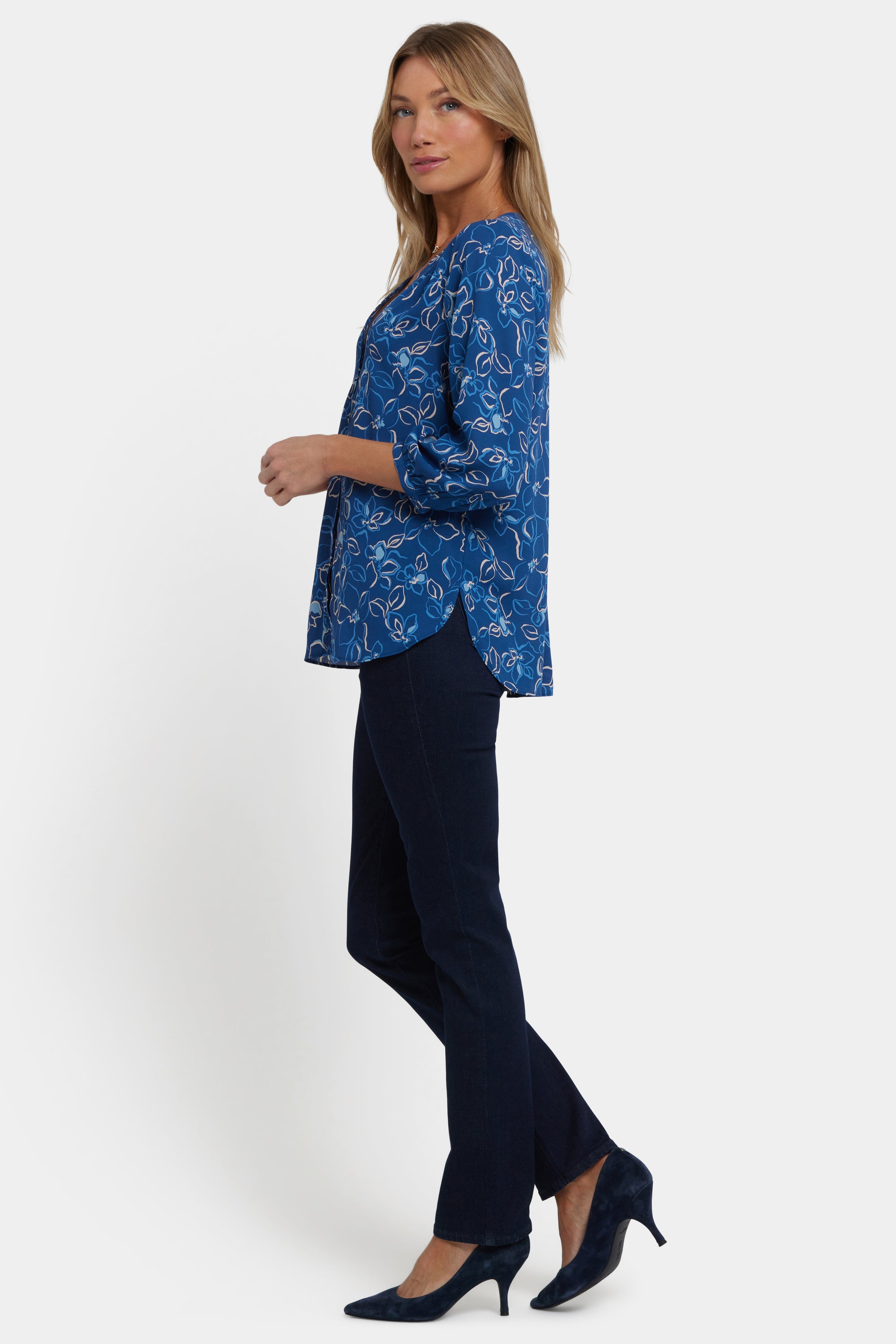 NYDJ Pintuck Blouse  - Fleur d'Yvette