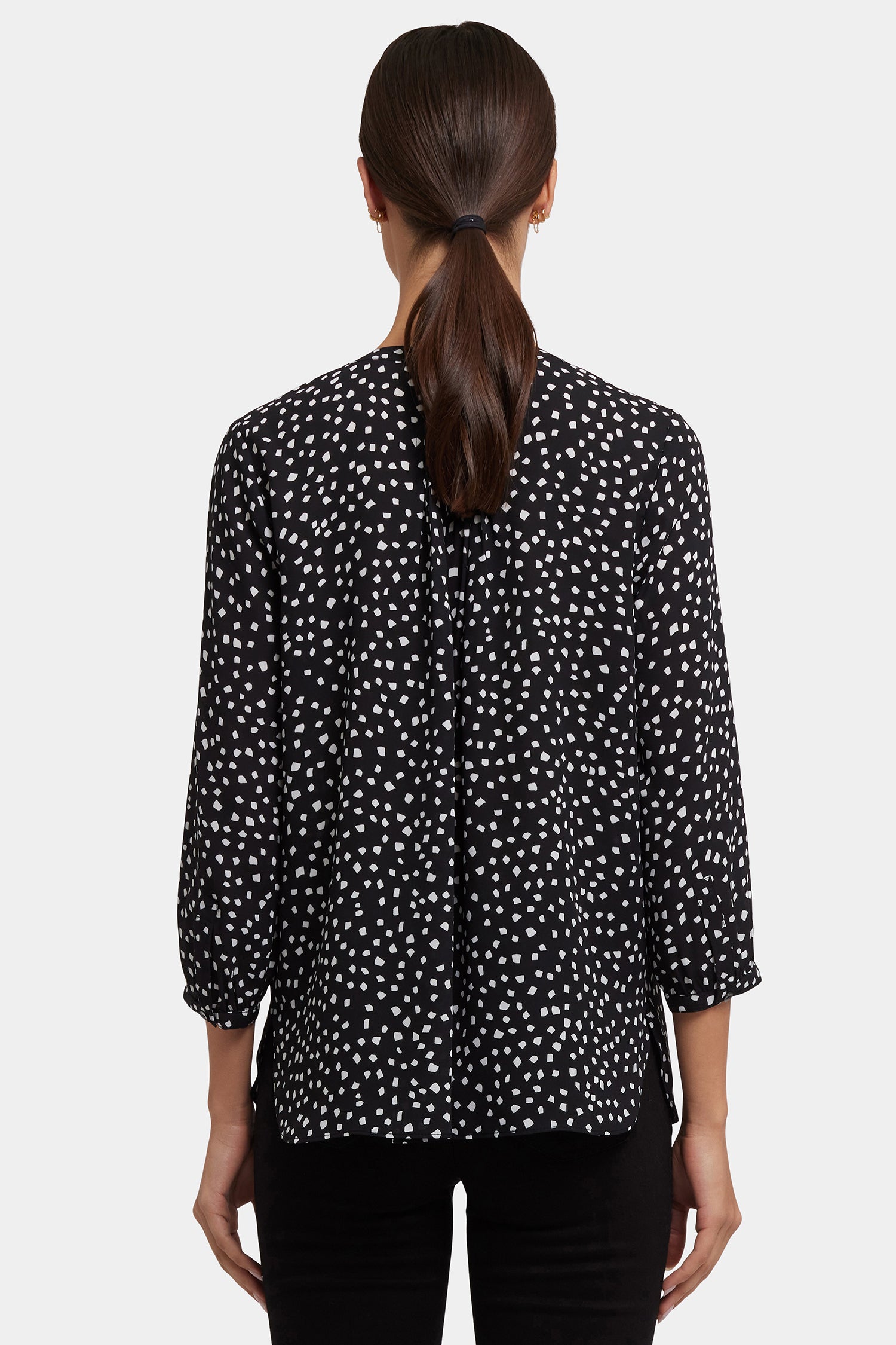 NYDJ Pintuck Blouse  - Francoise Dots