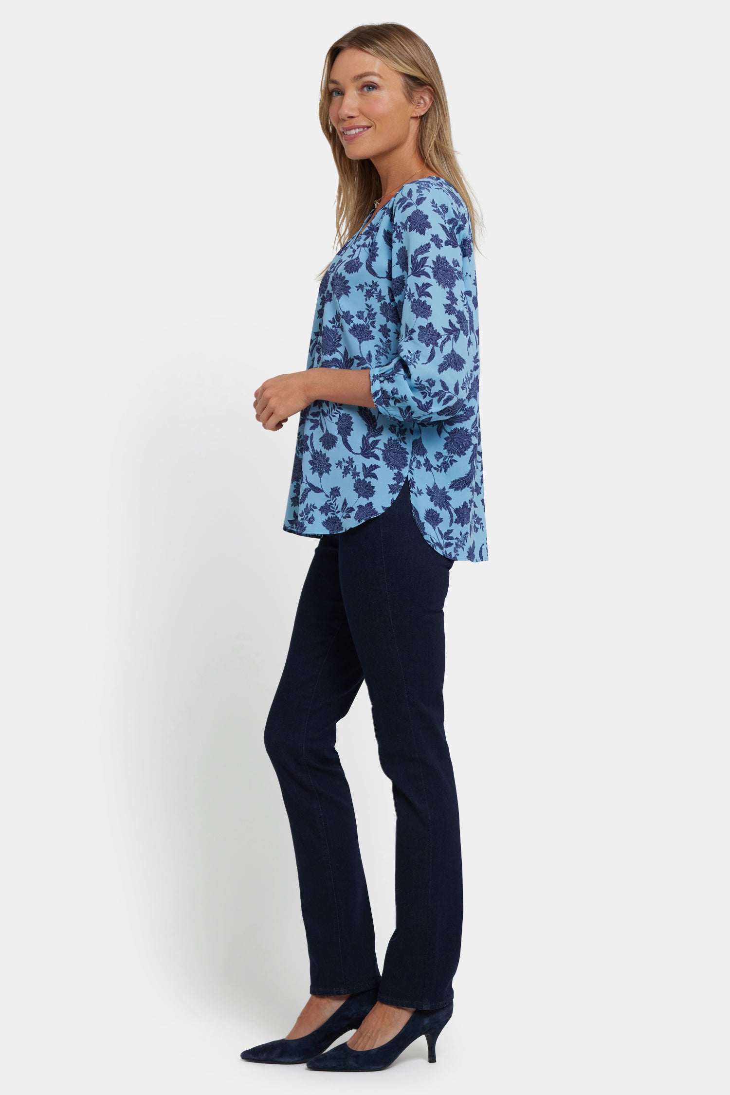 NYDJ Pintuck Blouse  - Villebon
