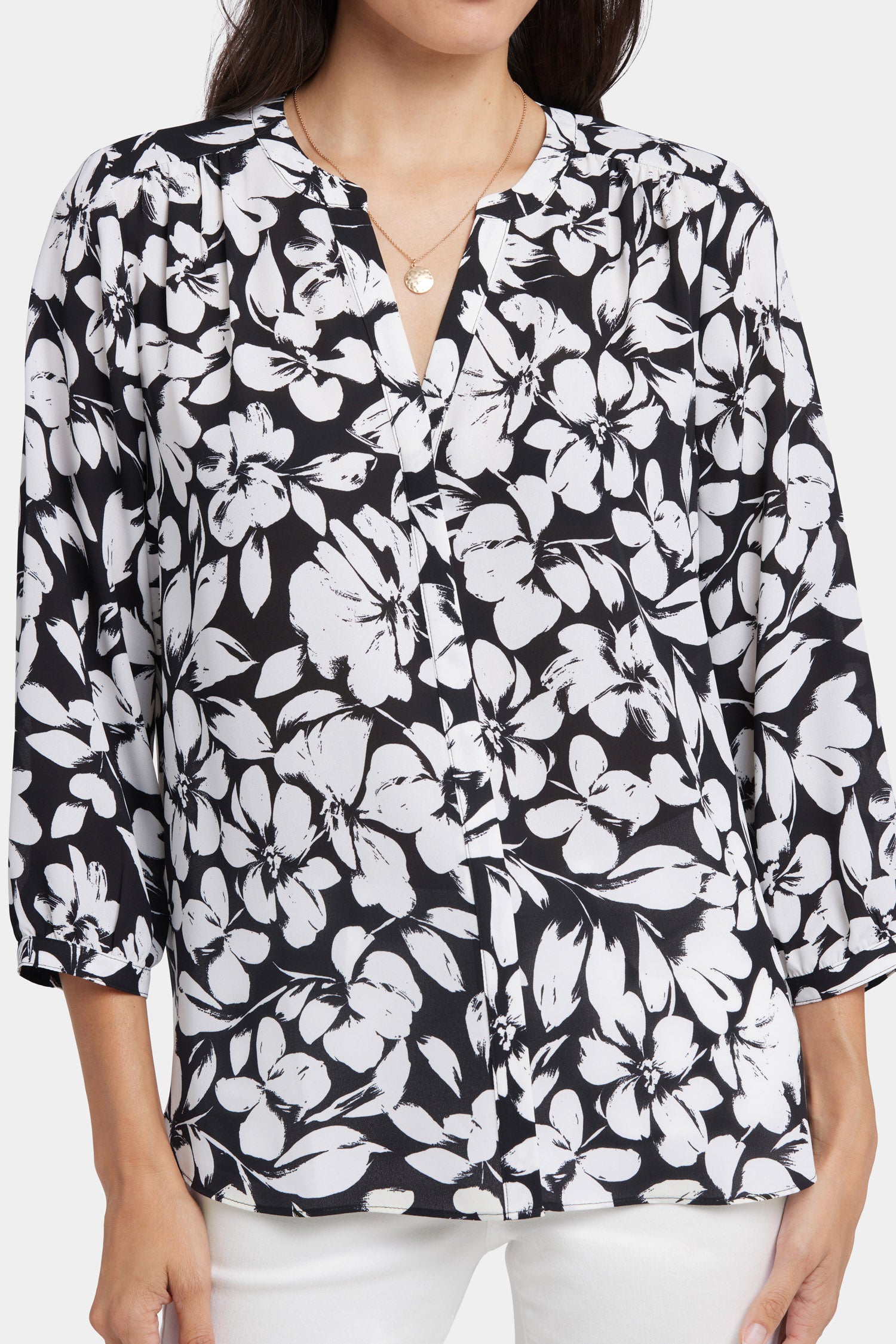 NYDJ Pintuck Blouse  - Gran Via