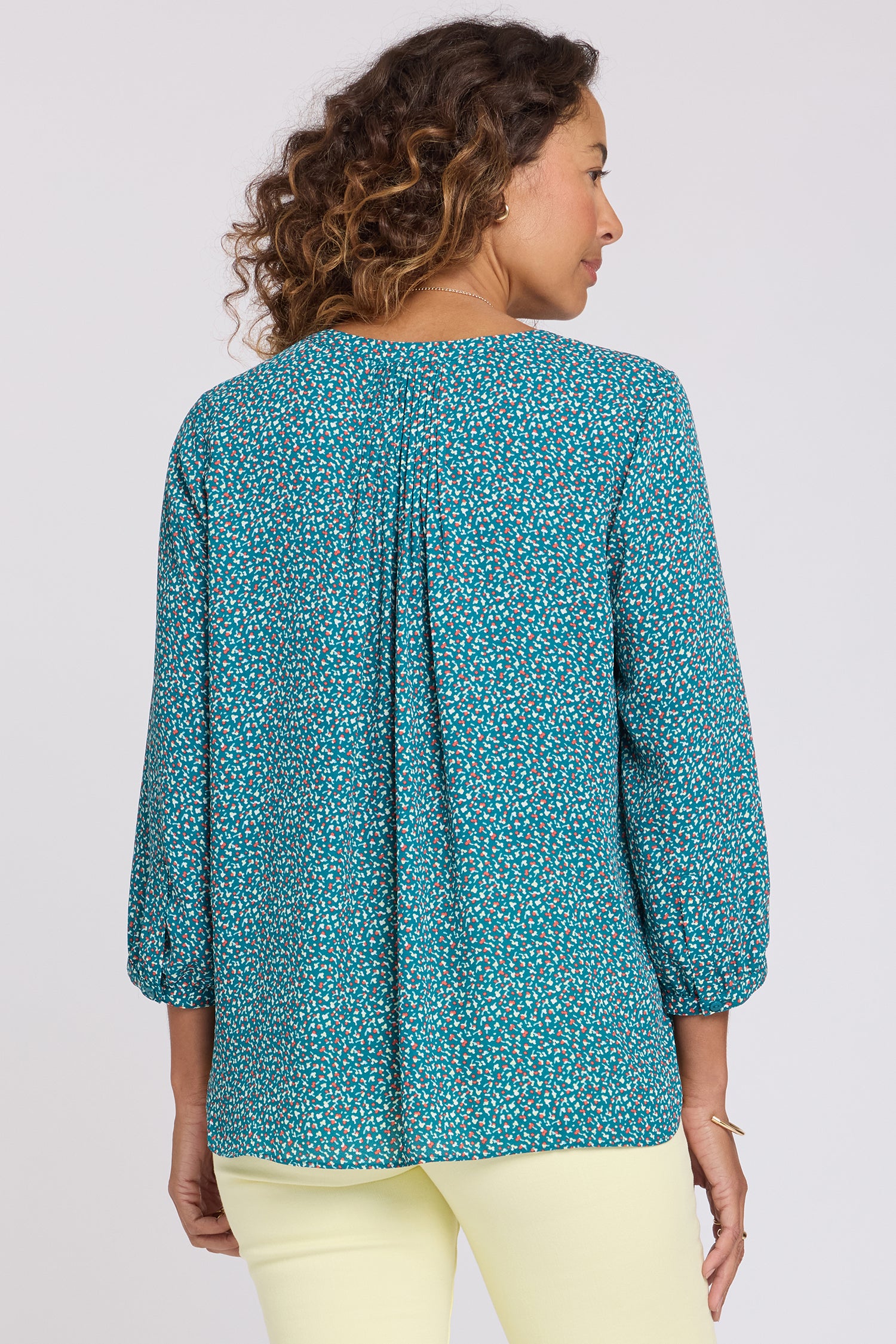 NYDJ Pintuck Blouse  - Darcy Ditsy
