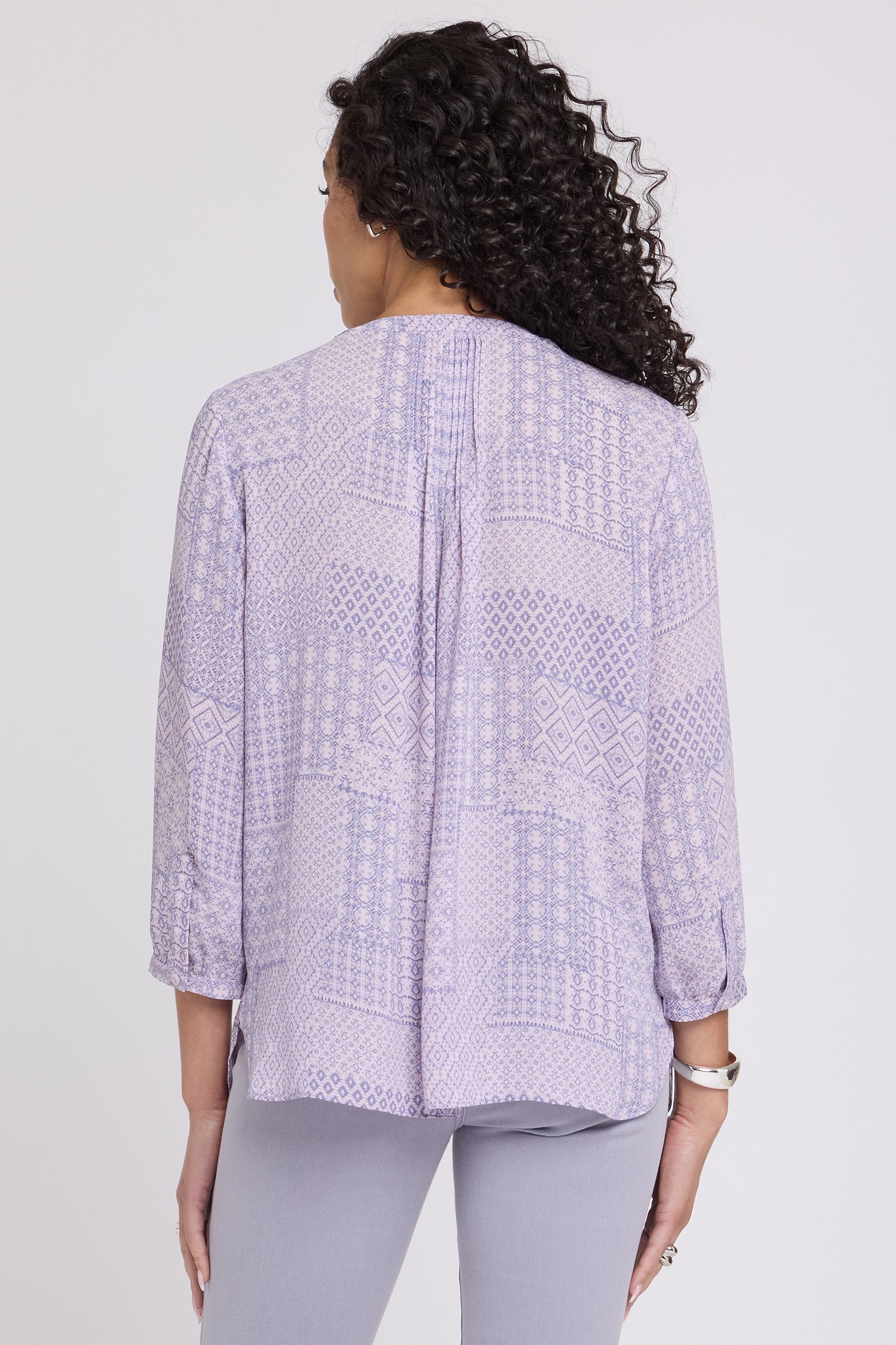 NYDJ Pintuck Blouse  - Pandora Patchwork