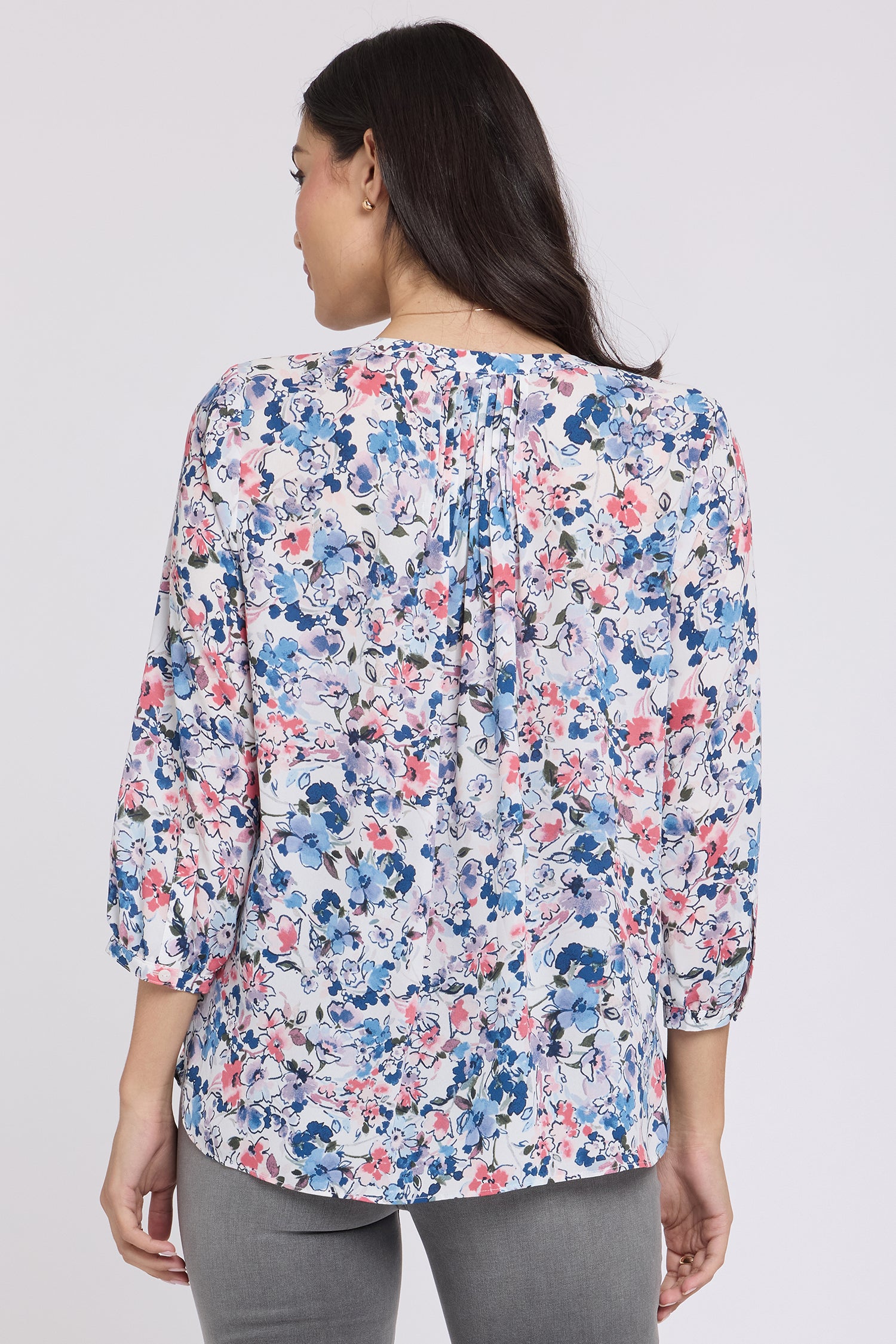 NYDJ Pintuck Blouse  - Desert Blooms