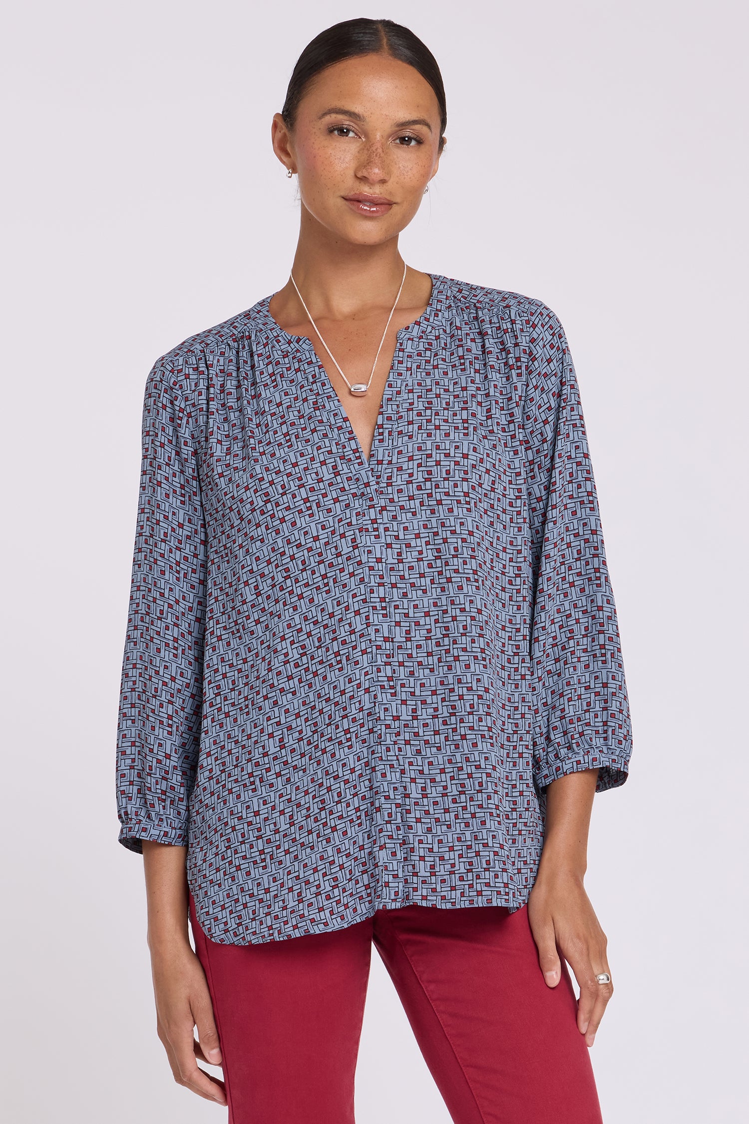 NYDJ Pintuck Blouse  - Gillian Geo