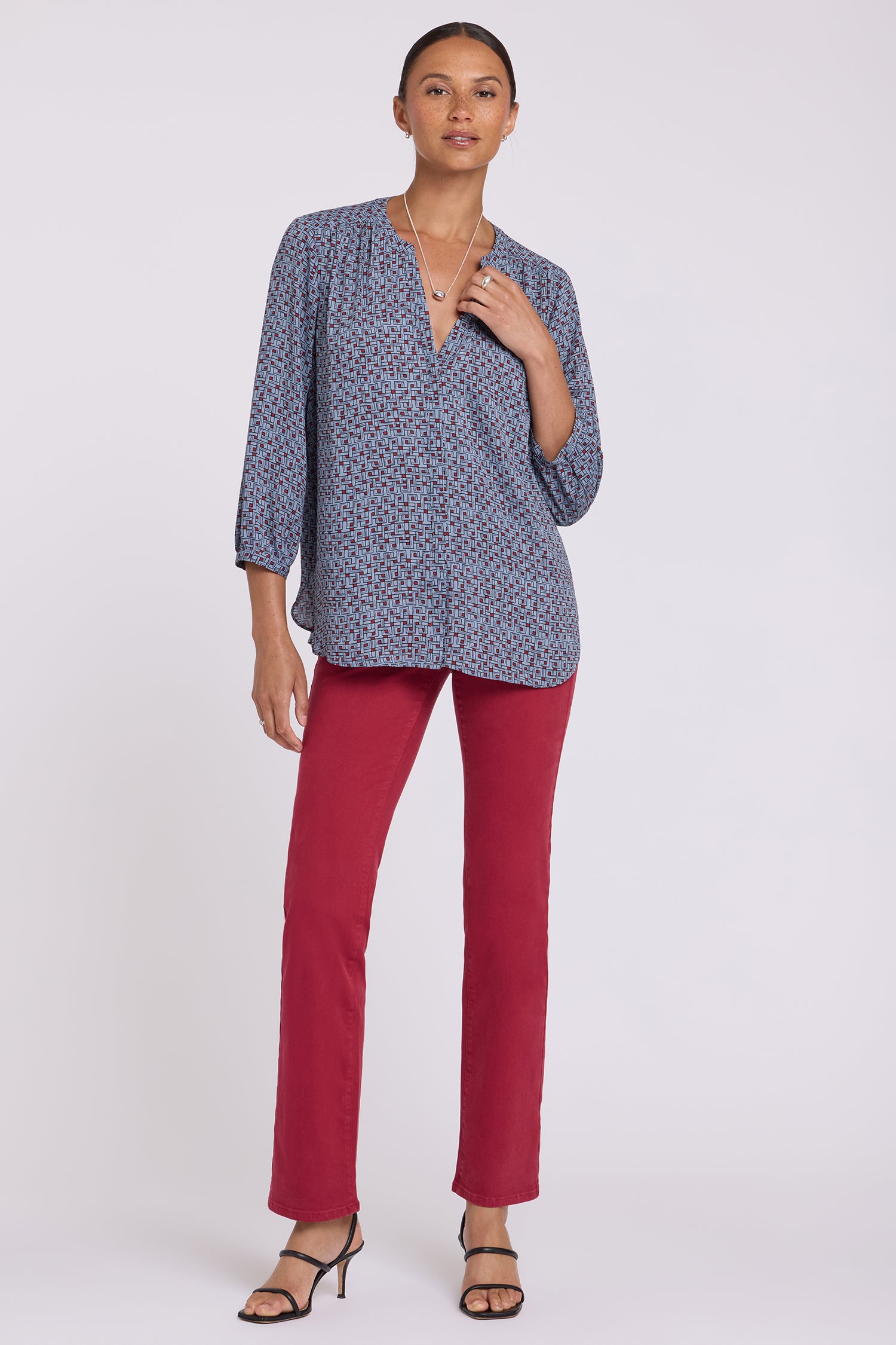 NYDJ Pintuck Blouse  - Gillian Geo