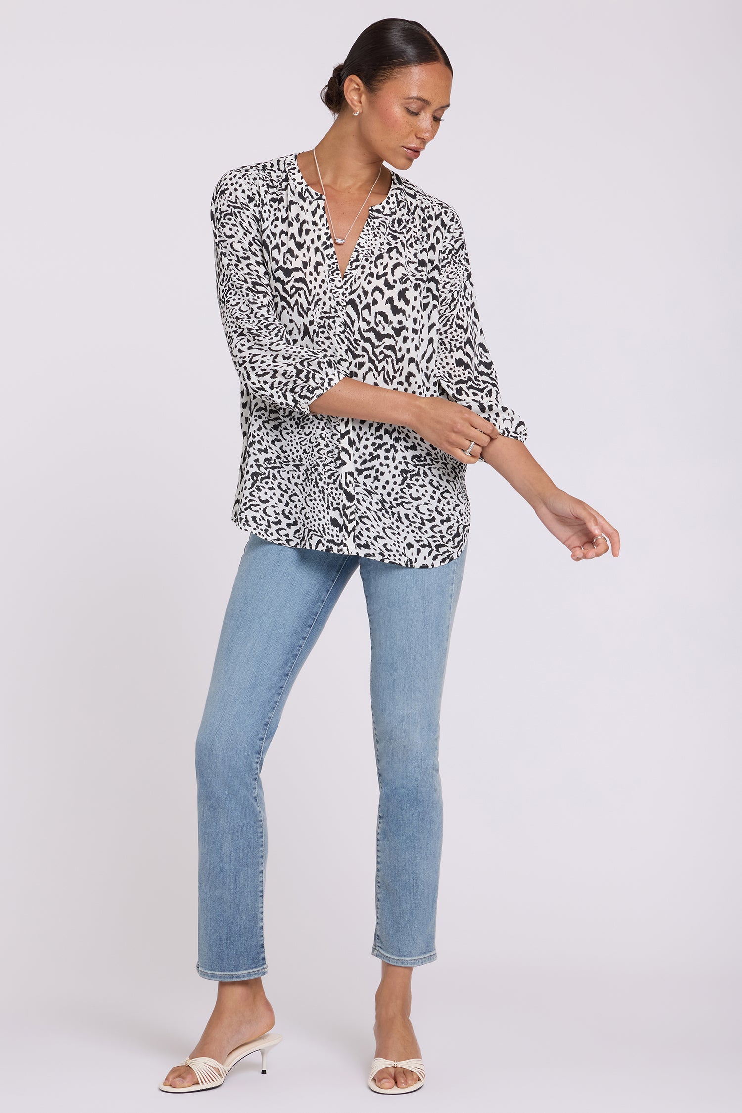 NYDJ Pintuck Blouse  - Caitlyn