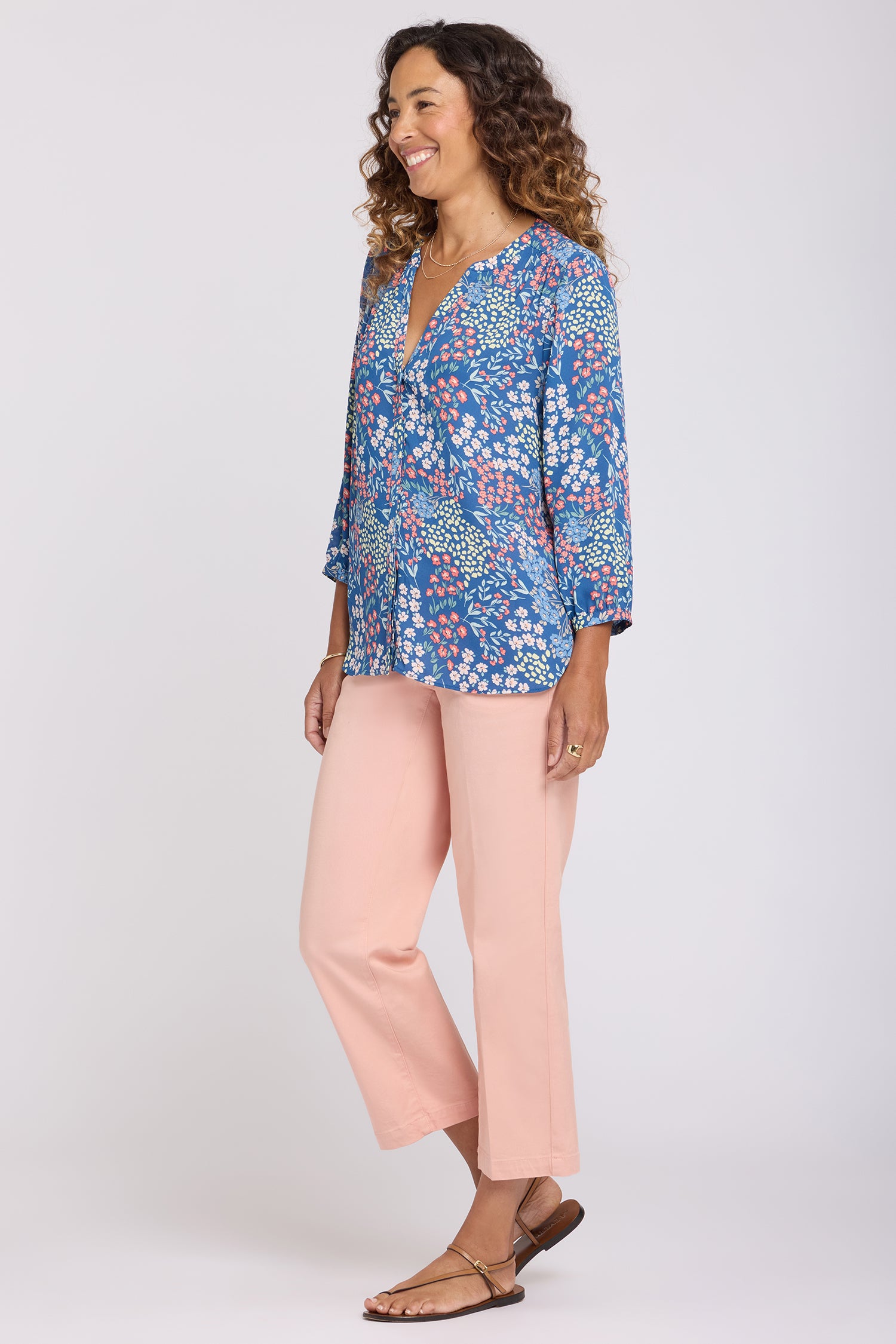 NYDJ Pintuck Blouse  - Walking on Sunshine