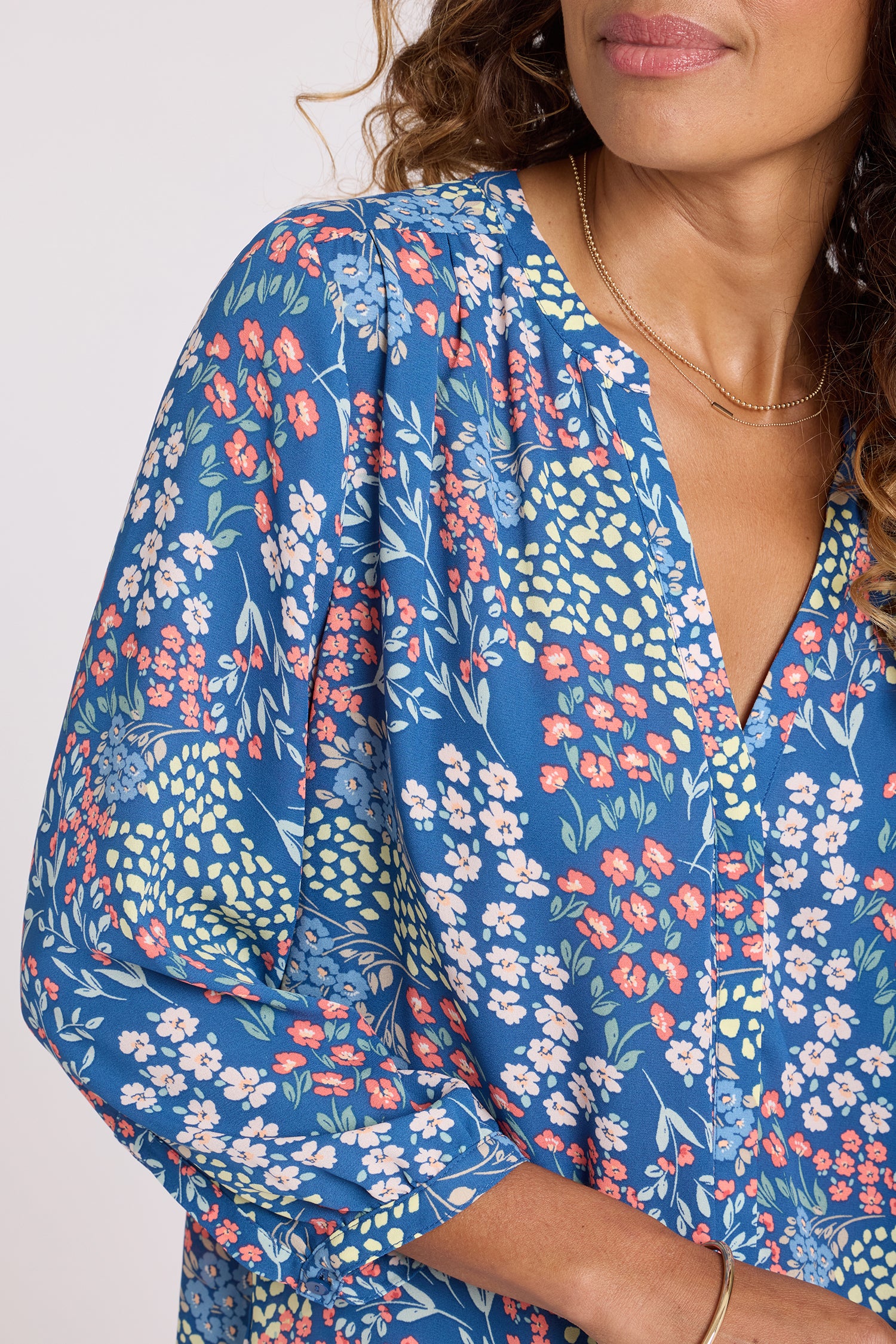 NYDJ Pintuck Blouse  - Walking on Sunshine
